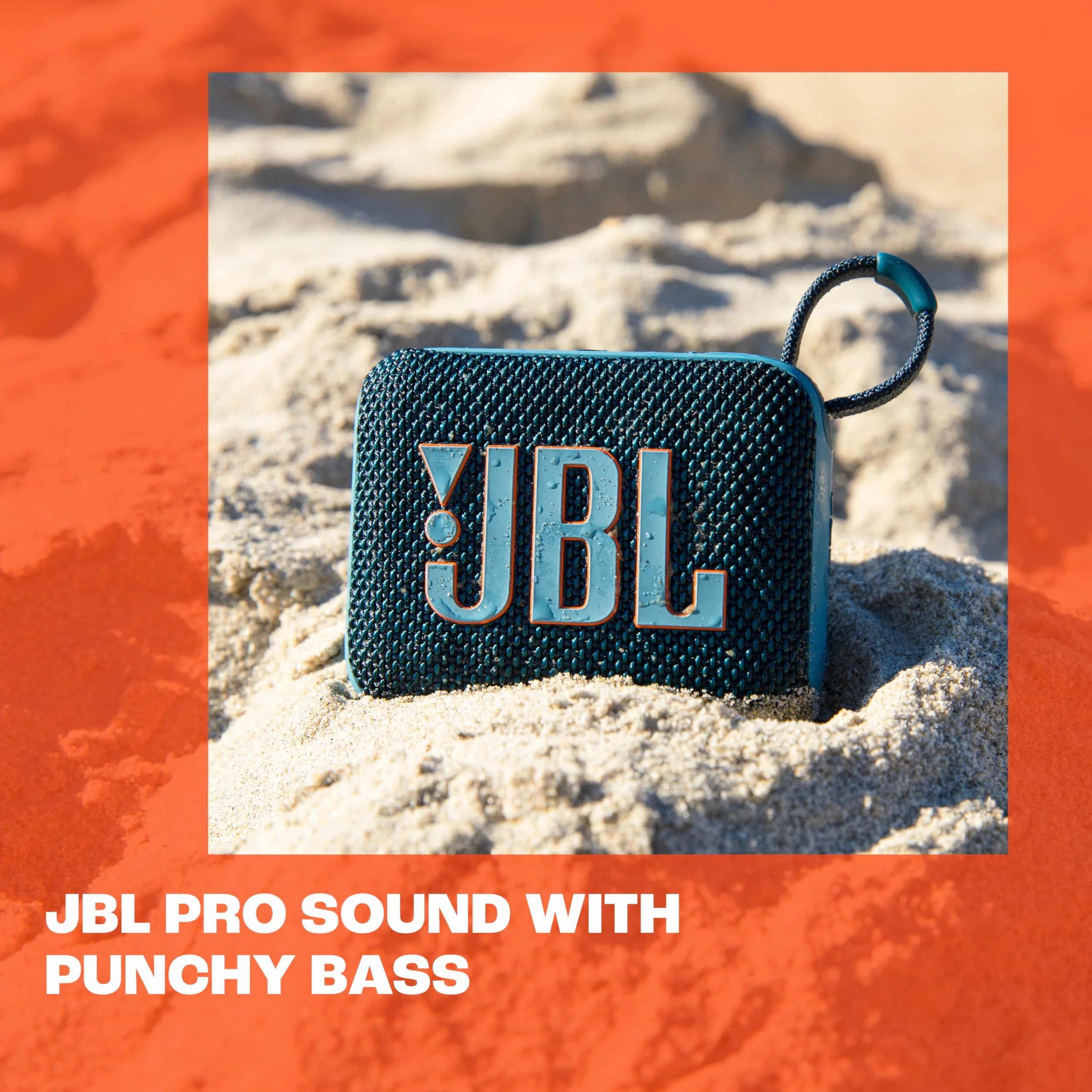 JBL GO 4 Speaker Bluetooth Portatile, Altoparlante Wireless con Design Compatto, Waterproof e Resistenza alla Polvere IP67, fino a 7 h di Autonomia, USB, Compatibile con App JBL Portable, Nero