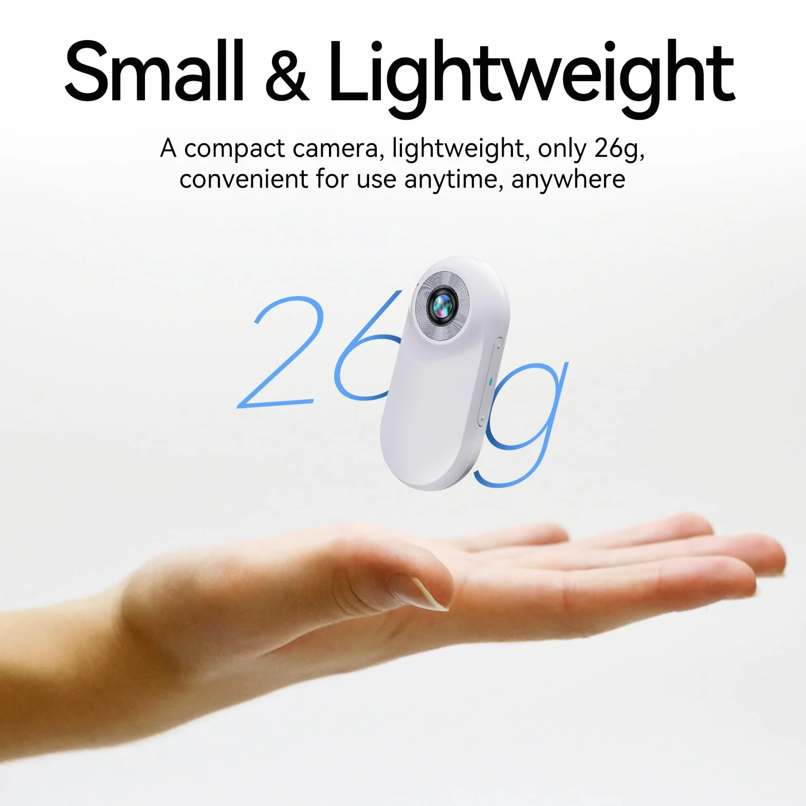 Xilecam Mini Action Cam 1080p Telecamera Animali Telecamere Nascoste da Esterno Body Cam e Accessori（Bianco）
