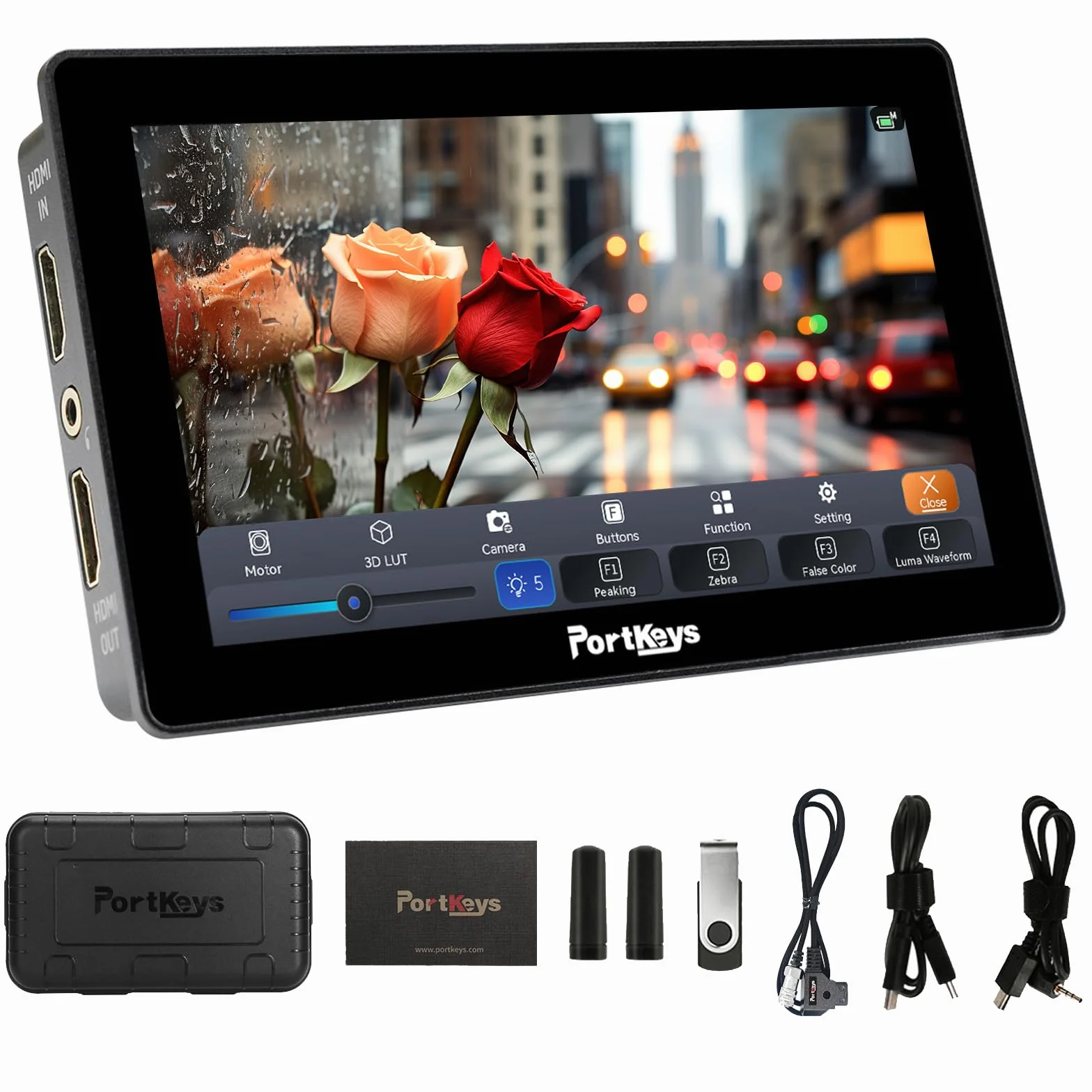 Portkeys LH5P II Monitor da Campo per Fotocamera 5,5" 2000nit Controllo della Fotocamera Touchscreen per S0NY CAN0N PANAS0NIC BMD e ZCAM