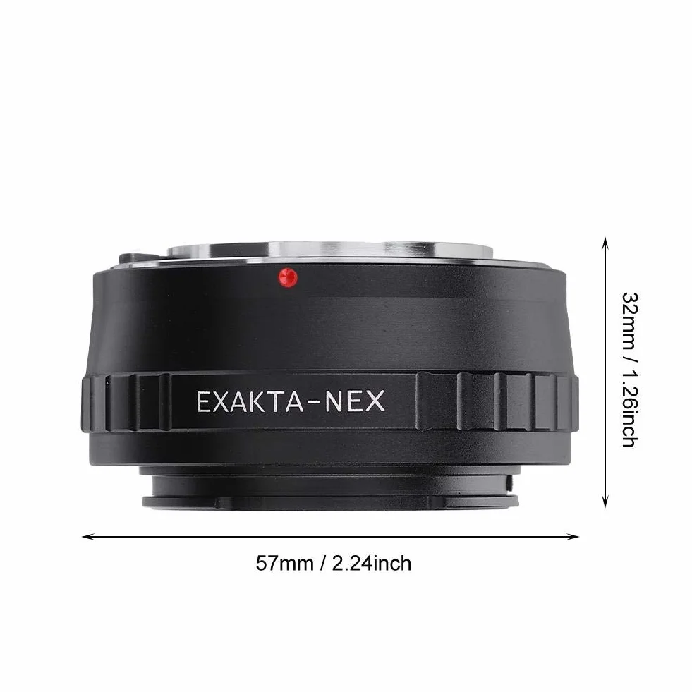 Mugast Adattatore per Adattatore per Obiettivo EXA-NEX Anello Adattatore per Messa a Fuoco Manuale Compatibile per obiettivi Exakta e E per Fotocamere mirrorless.
