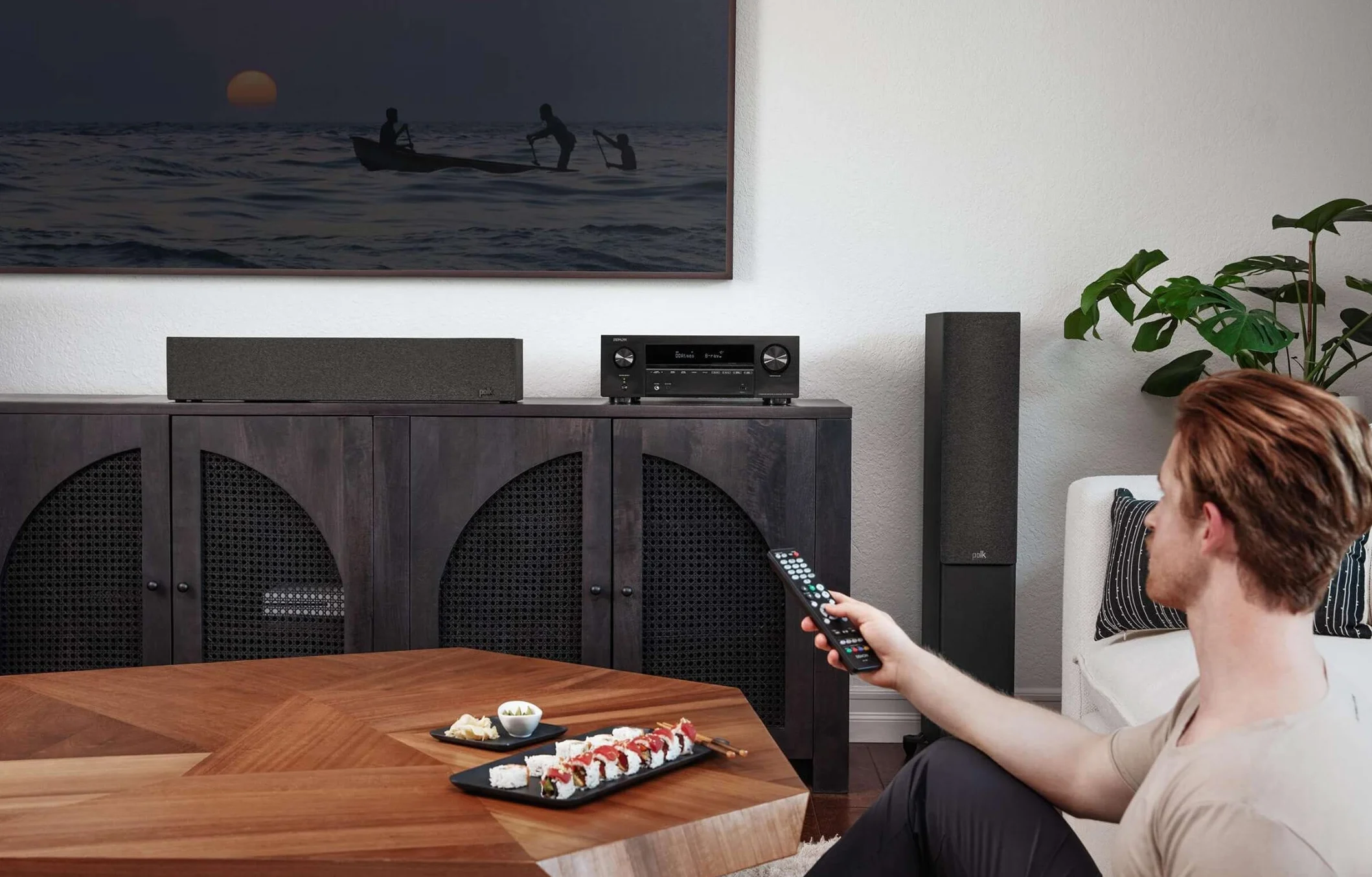 DENON AVR-X1700HDAB, Ricevitore AV a 7.2 canali, amplificatore HiFi con Dolby Atmos, DTS:X, 6 ingressi HDMI e 1 uscita, 8K HDMI, Bluetooth, WLAN, AirPlay 2, HEOS Multiroom, compatibile con Alexa
