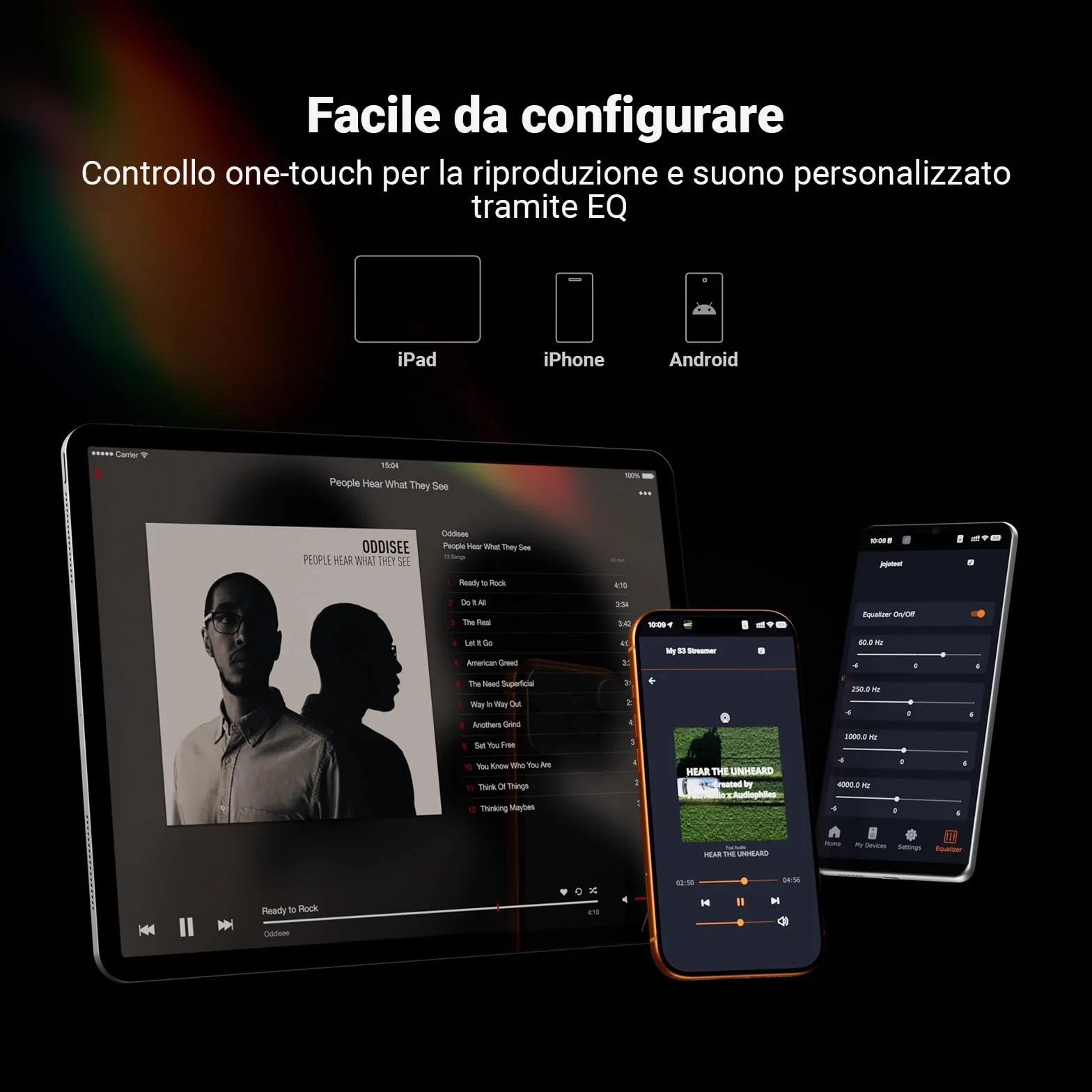 Fosi Audio S3 HiFi Music Streamer DAC Preamplificatore, Wi-Fi 6 Bluetooth 5.3, XLR bilanciato, HDMI eARC, AirPlay 2