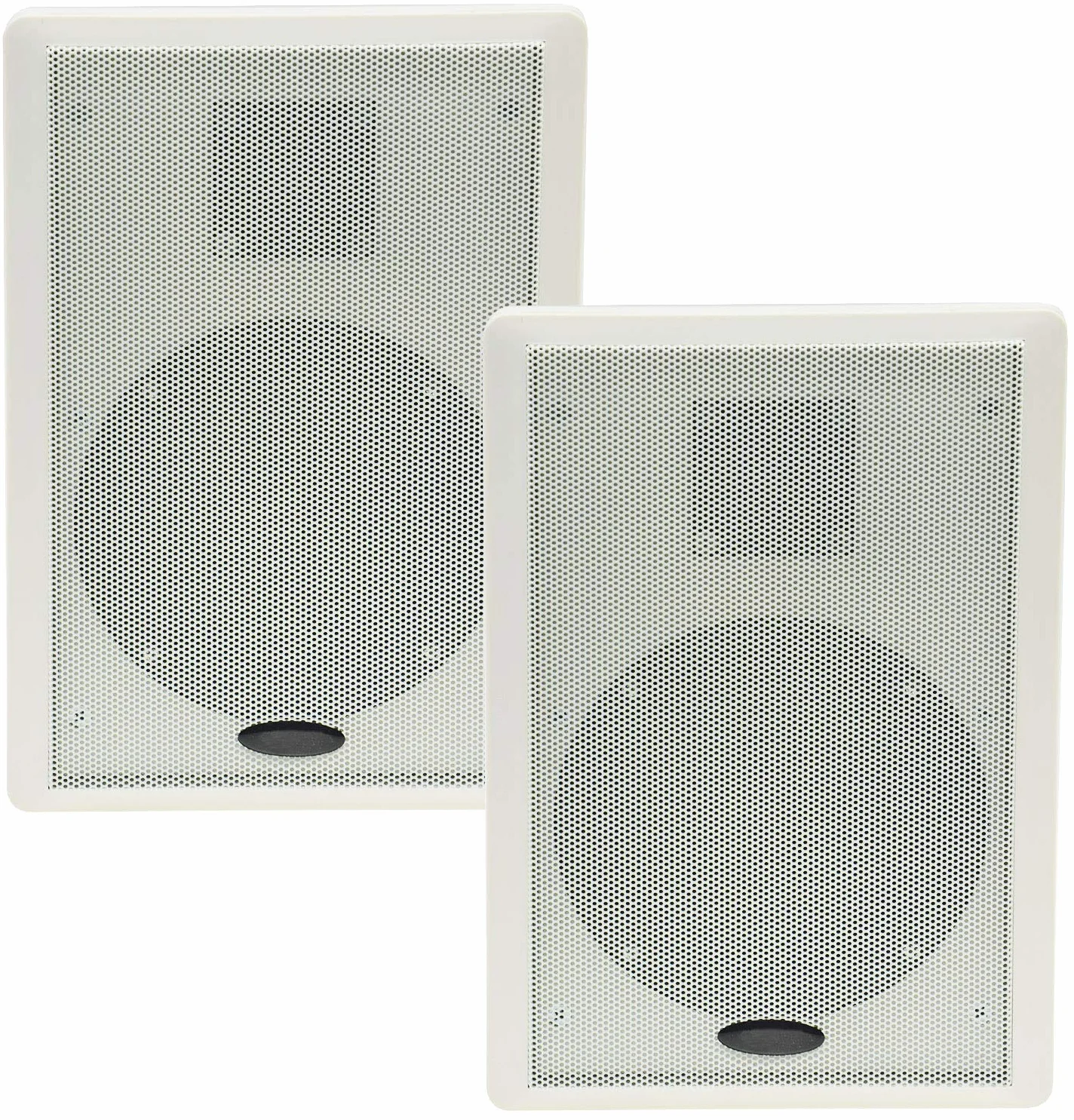 ChiliTec Altoparlanti da parete a pannello piatto 2 vie 40 Watt 2 pezzi 37 mm bianco
