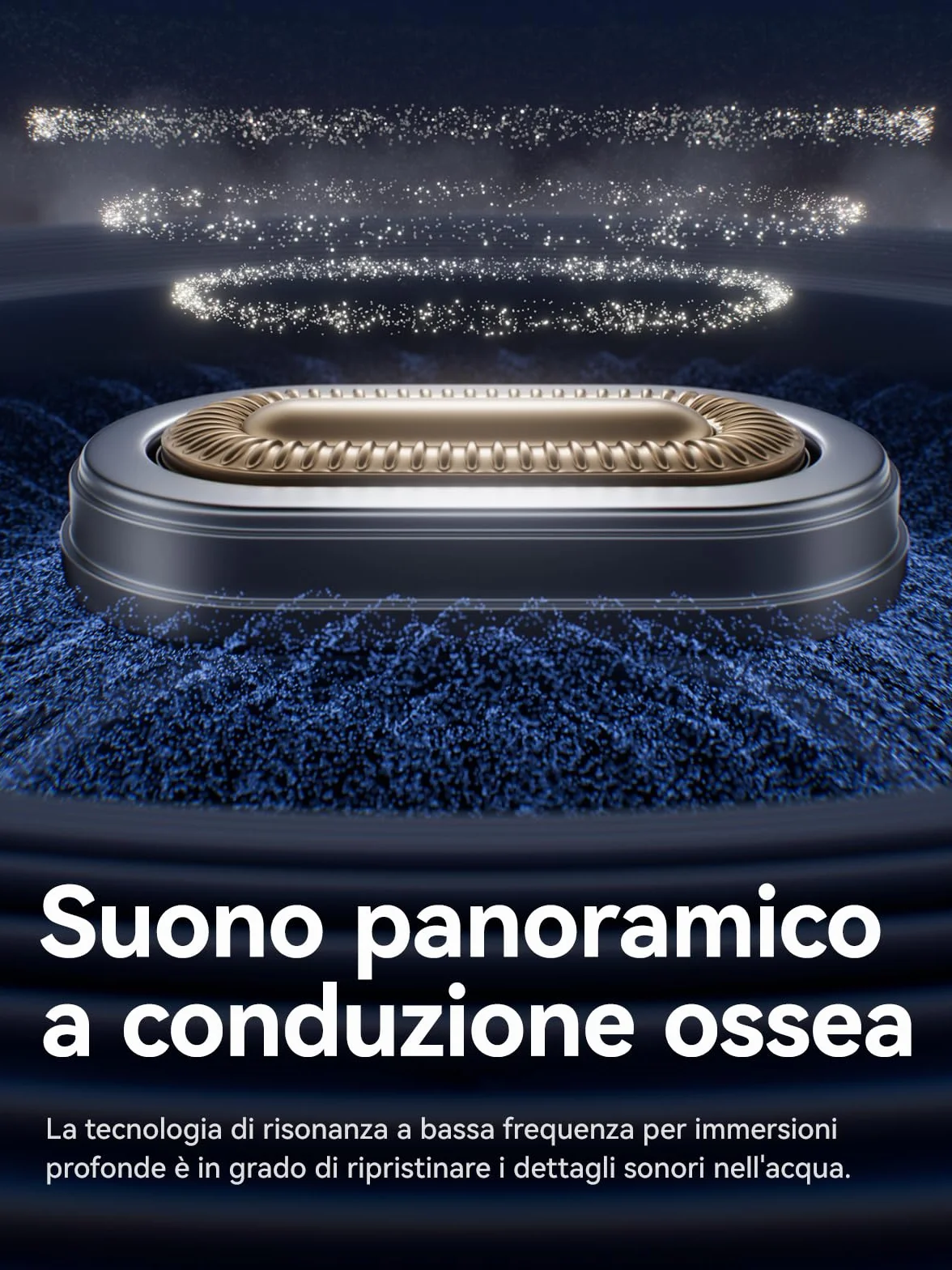 SANAG B33S Cuffie Conduzione Ossea Nuoto, Cuffie Subacquee per Piscina IPX8 Impermeabili con Wireless Bluetooth, Microfono, Lettore MP3 da 32G, 8 Ore di Riproduzione, Auricolari Nuoto Musica, Nero