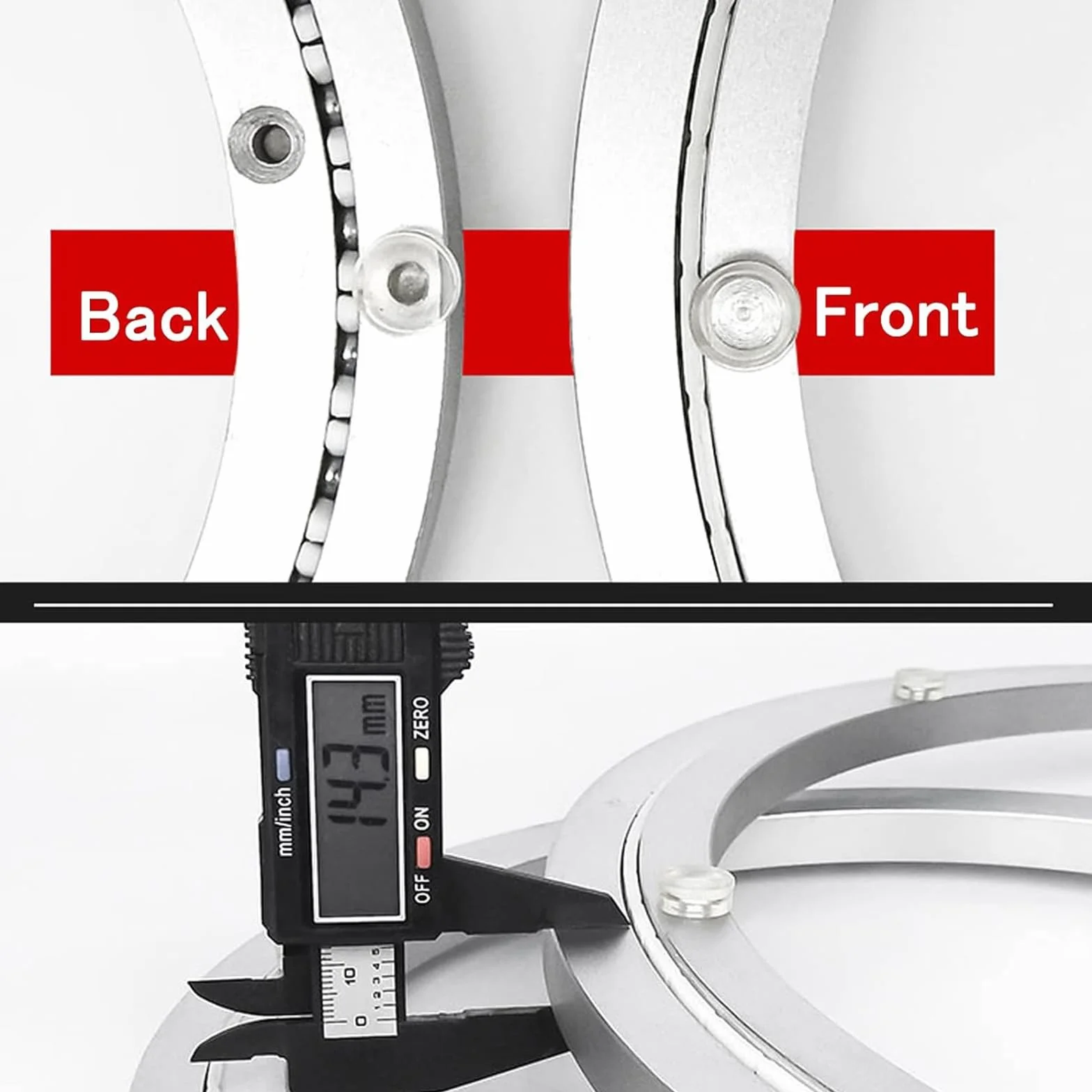 Piastra Girevole Quiet con Cuscinetto 360 Gradi per Tavolo,60cm Grande Piattaforma Girevole Centrotavola Rotante in Alluminio per Pranzo Torte TV Monitor Stand