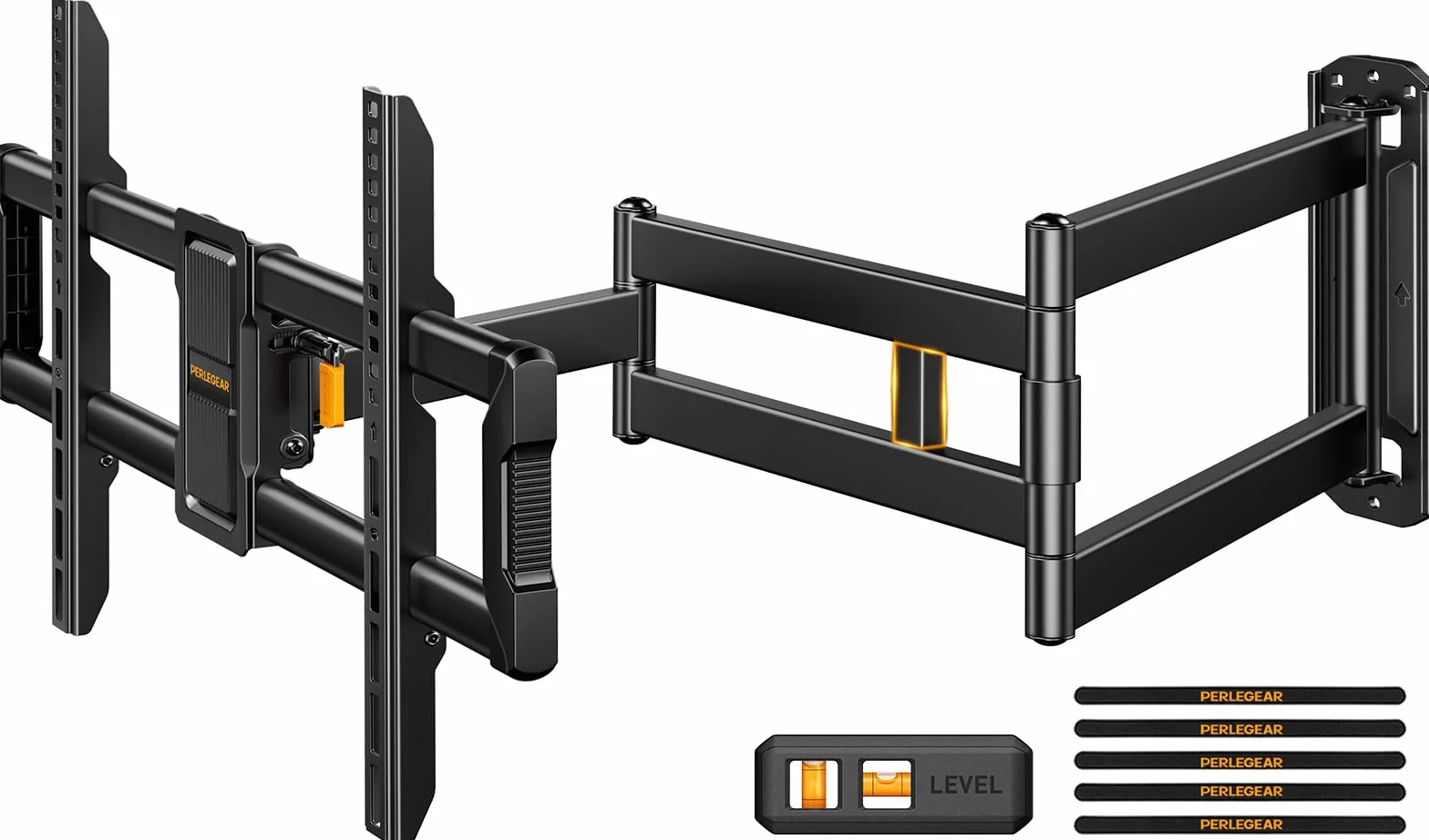 Perlegear Staffa TV Parete Braccio Lungo 943mm per TV 42-84 Pollici 68kg VESA 600x400mm