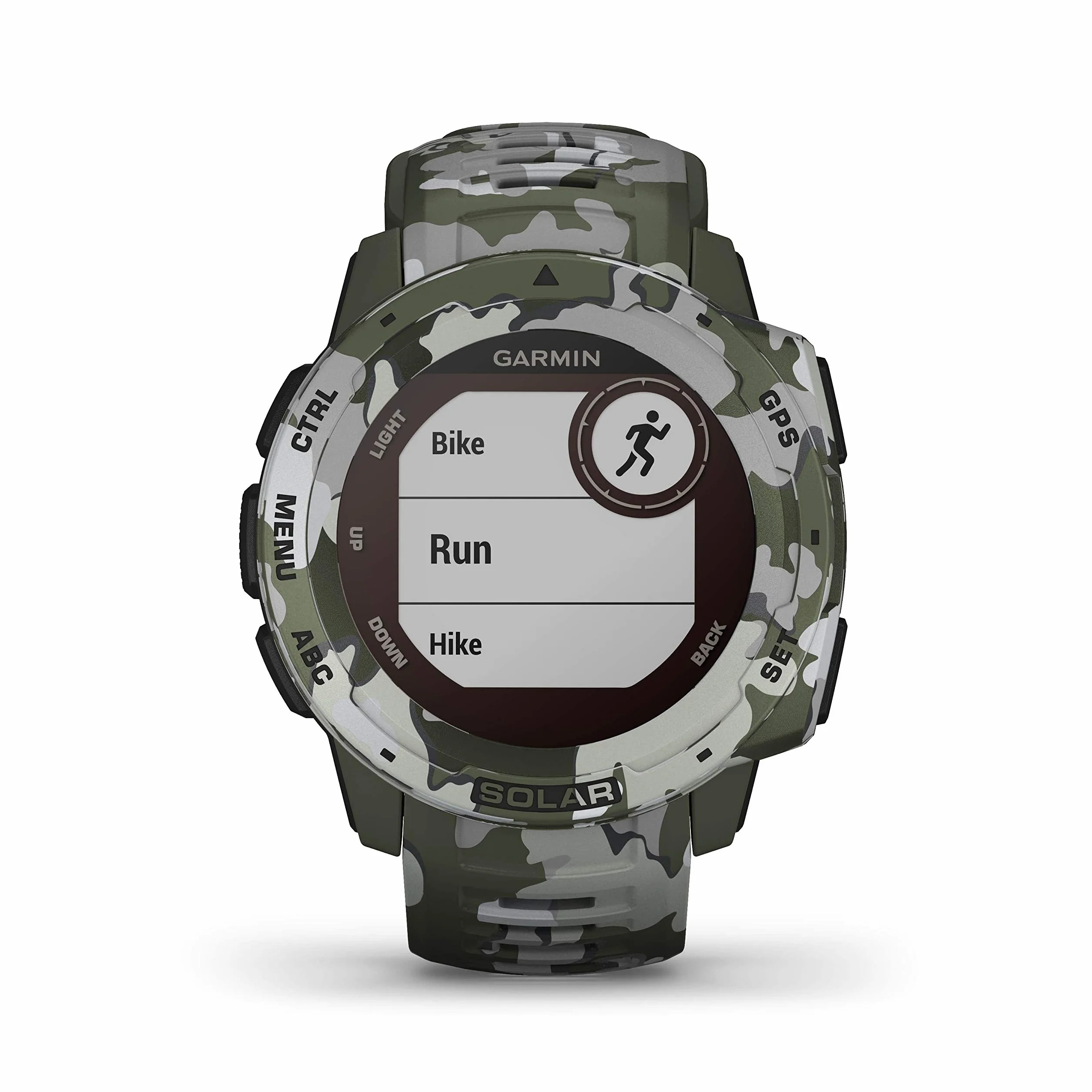 Garmin Instinct Solar, Smartwatch Gps con Ricarica Solare, Lichen Camo, 4.5 x 4.5 x 1.53 cm (Ricondizionato)