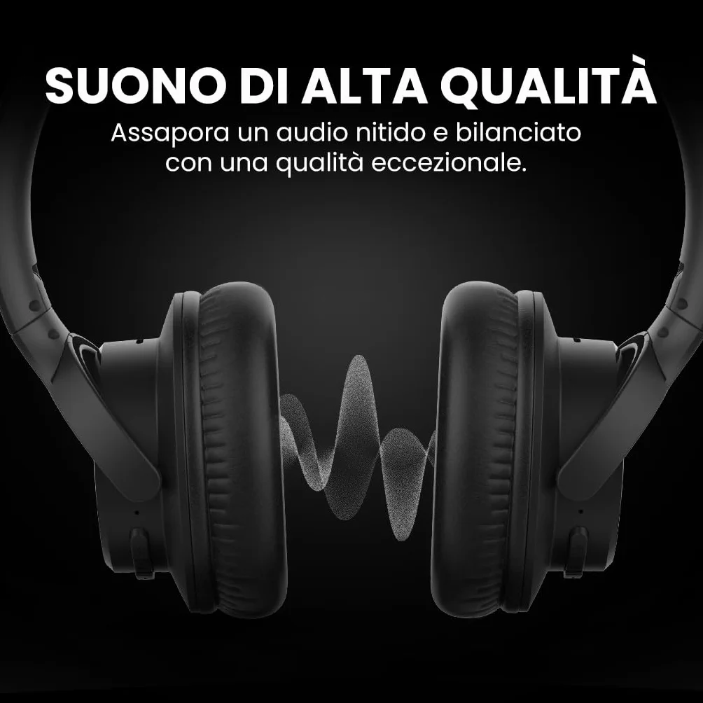 Avantree Ensemble – Cuffie TV Senza Fili Wireless per Anziani con Clear Voice, Base di Ricarica, Configurazione Facile, 35h di Autonomia, Design Confortevole, Compatibili con Ottico/AUX e TV Bluetooth