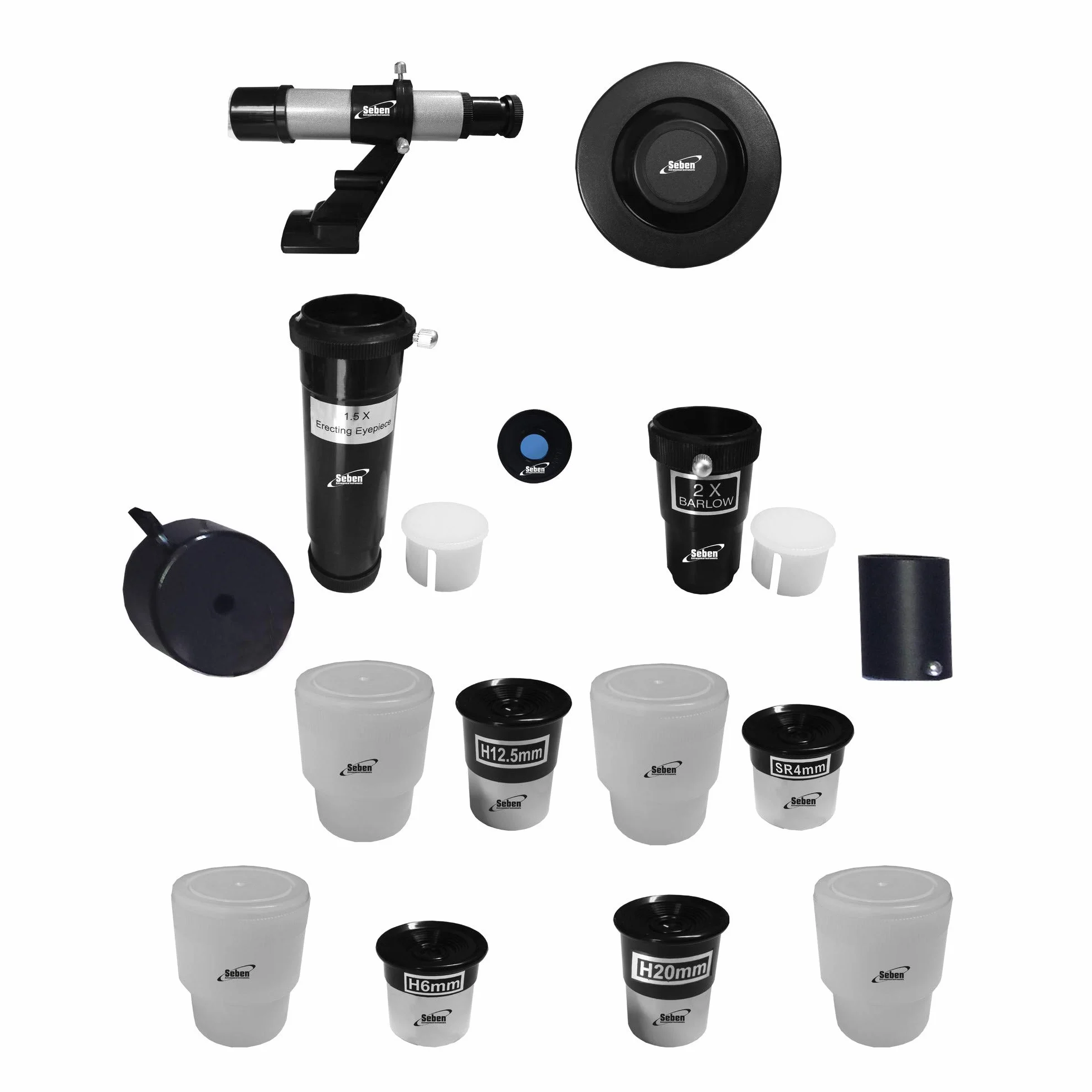 Seben 114/1000 EQ-3 Star Sheriff - telescopio a riflessione per astronomia incl. montatura parallatica e accessori Big Pack