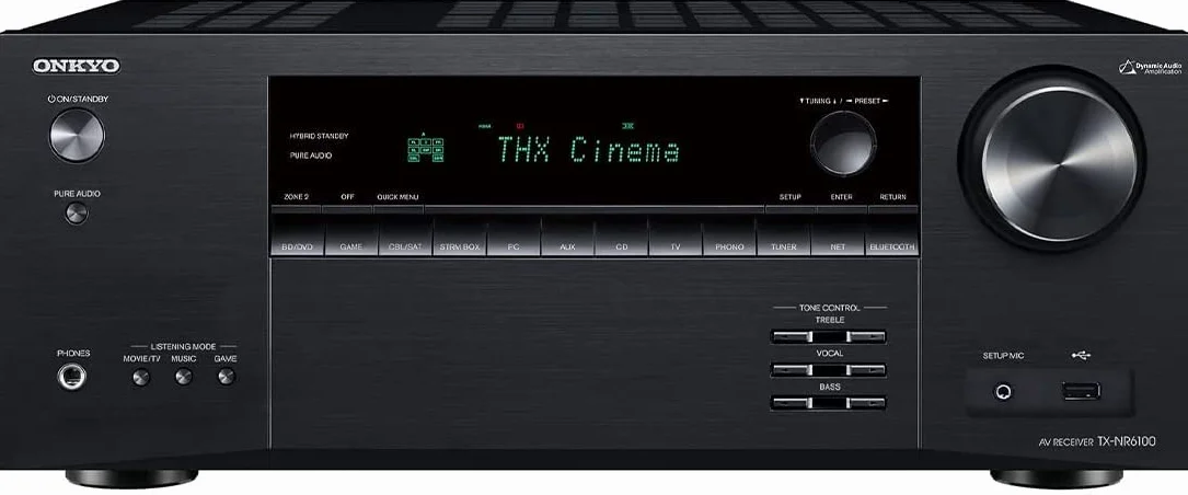 Onkyo TX-NR6100 - Ricevitore AV di rete certificato THX a 7,2 canali, colore: Nero, TXNR6100