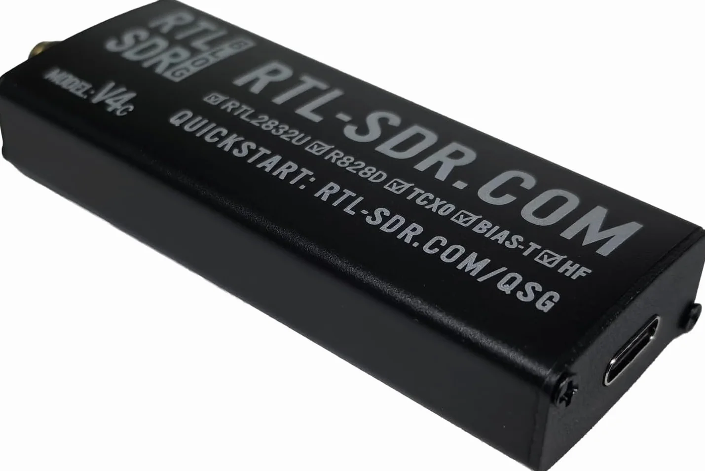 RTL-SDR Blog V4 R828D RTL2832U 1PPM TCXO SMA Software Defined Radio USB-C