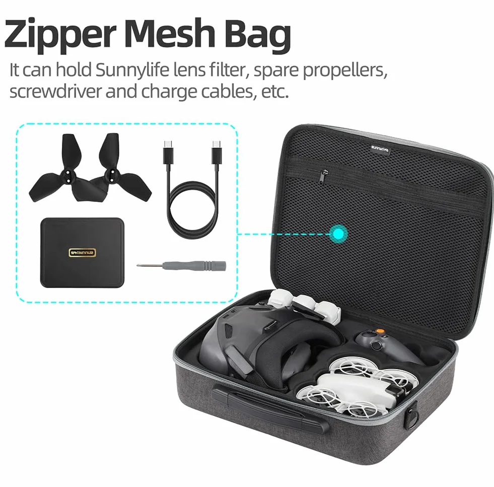 Custodia rigida per DJI Neo Motion Fly More Combo, custodia per DJI Neo/DJI Goggles N3/DJI RC Motion 3