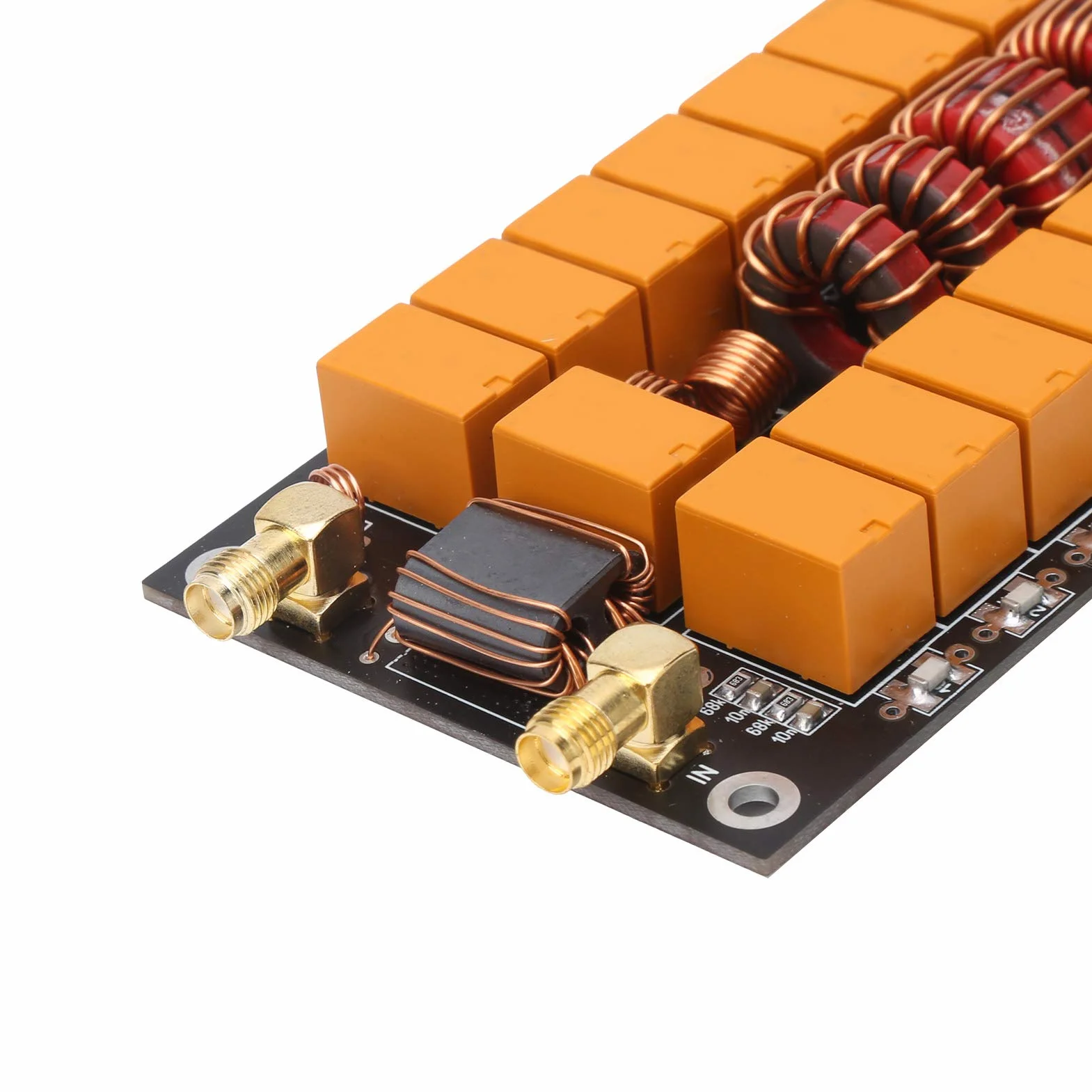 Dilwe Mini sintonizzatore Automatico per Antenna ATU-100, Scheda sintonizzatore Antenna 400mA con Schermo finito, Kit Fai-da-Te componenti Tester Antenna