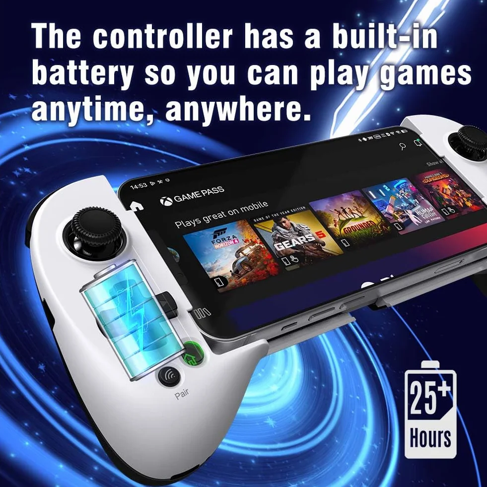 ShanWan Controller Mobile per Android/iOS, Controller di Gioco Mobile Wireless con Mappatura dei Pulsanti, Controller Android per PS Xbox Cloud Steam Link GeForce NOW MFi Arcade Games