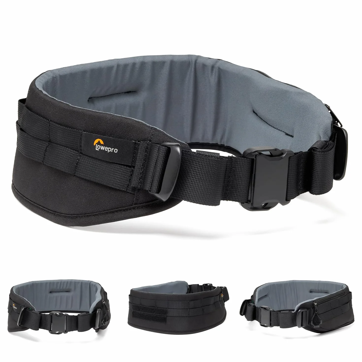 Lowepro ProTactic Utility Belt III, Cintura Fotografica Multifunzione, Compatibile con Zaino ProTactic 350/450 III, Sistema Modulare Toploader per Porta Obiettivi, Passante per Sliplock, Accessori