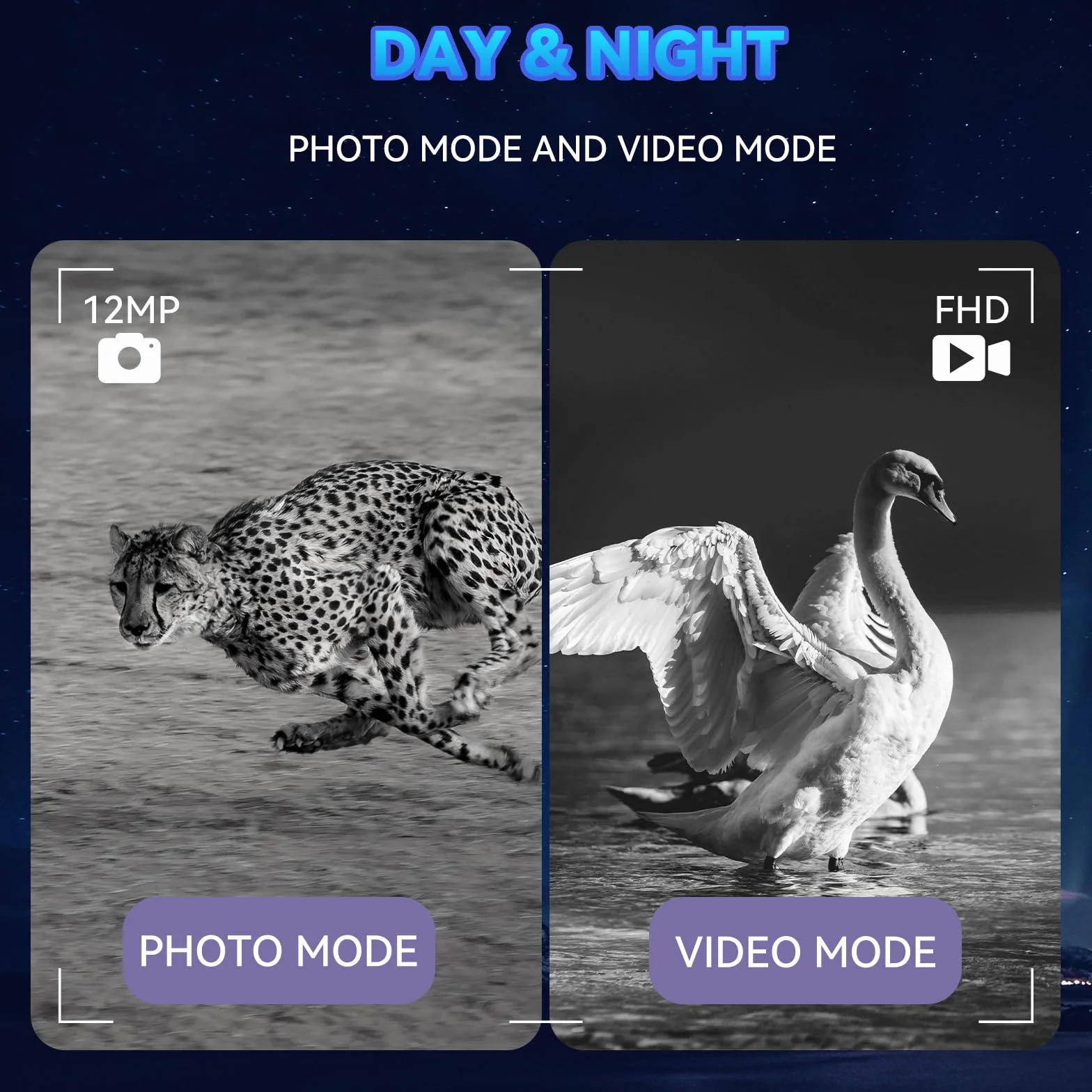 Visore Notturno Caccia Include Memoria da 32 GB Binocolo Visione Notturna Binocolo Infrarossi Perfetto per il campeggio, la caccia e l'osservazione notturna. Un regalo perfetto per gli uomini