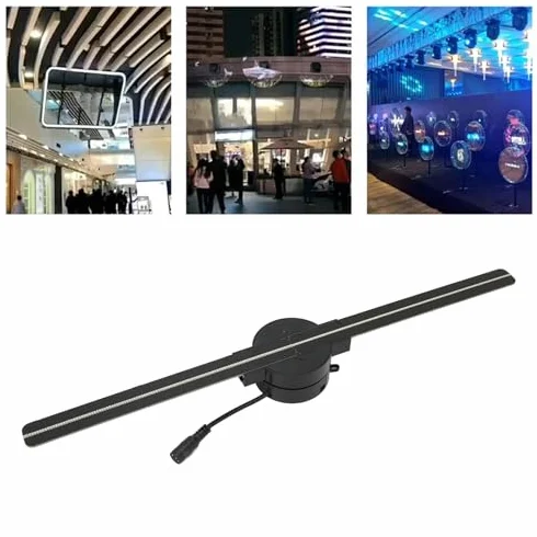 Yctze Ventilatore Ologramma 3D Ventilatore Ologramma 3D Proiettore WiFi 3D 16,5 Pollici 2000x224 Perline Luminose a LED Pubblicità 100?240 V