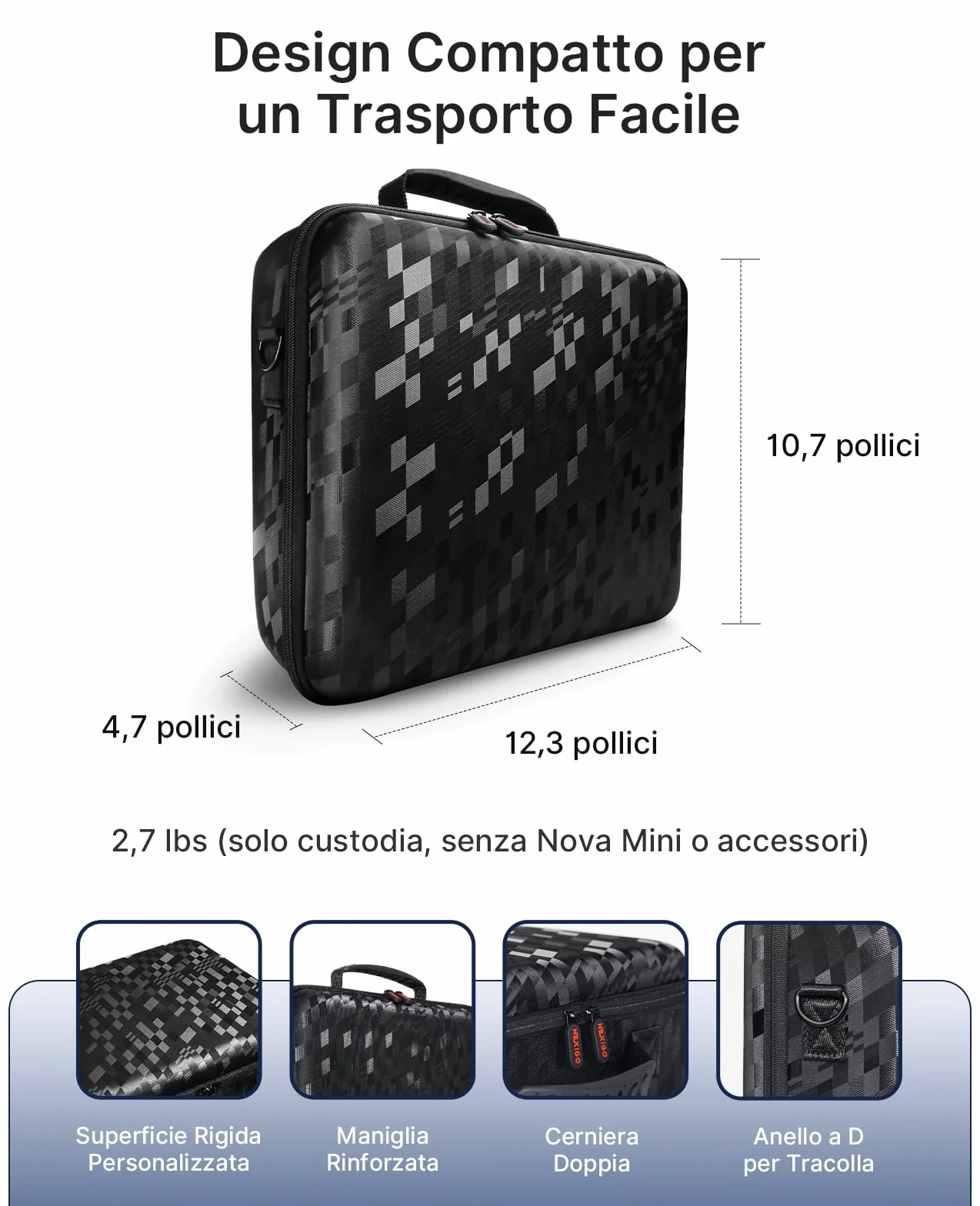 NexiGo Projector Carrying Case for Nova Mini