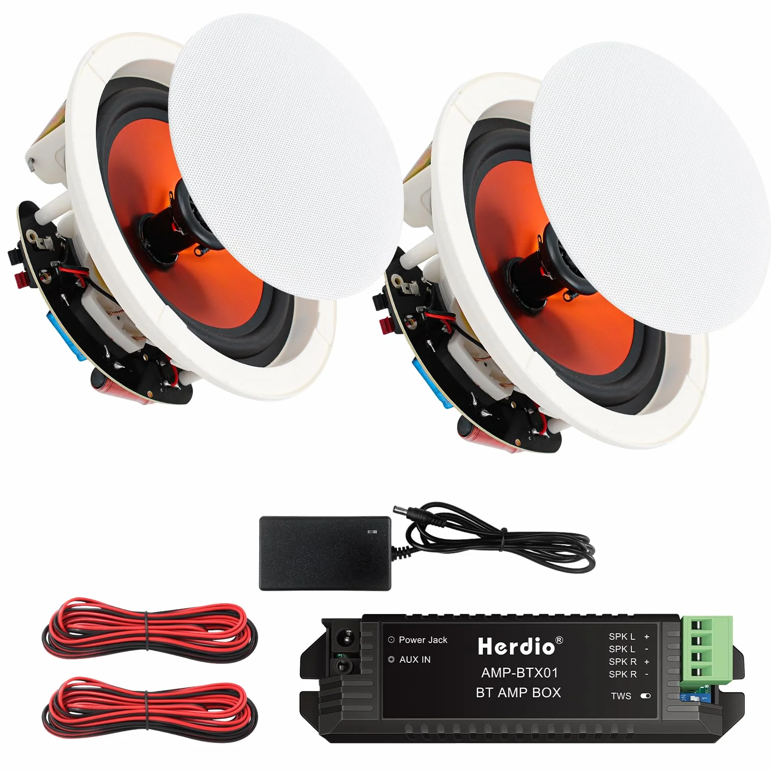 Herdio 2 Way Round 6.5 Pollice Altoparlanti da Soffitto 300 Watt Bluetooth
