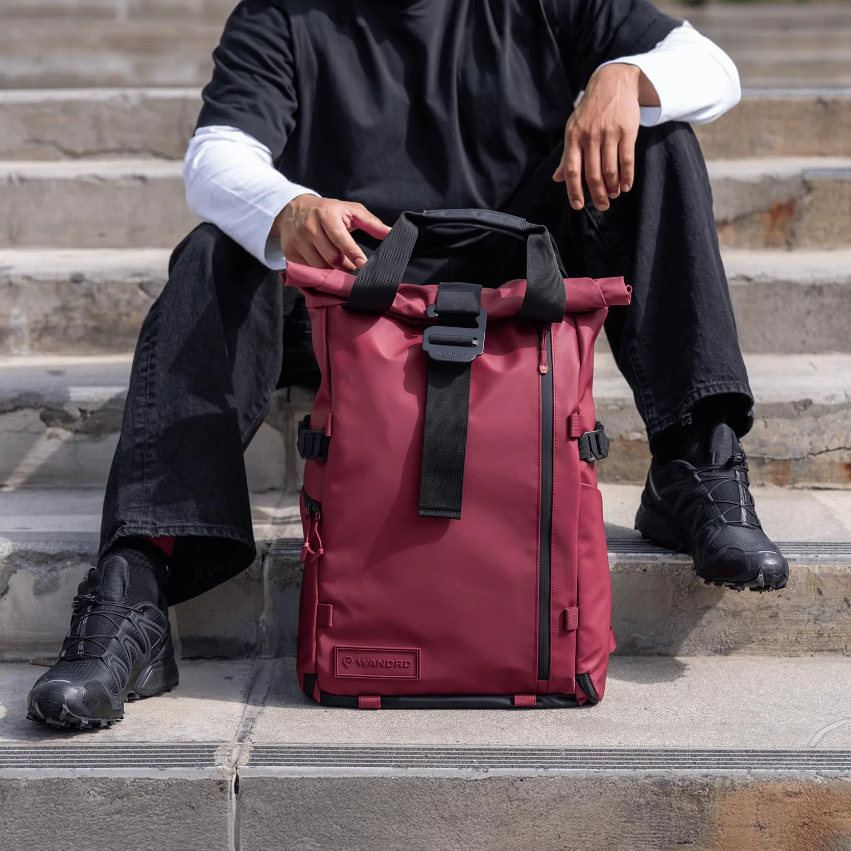 WANDRD PRVKE 31L V4: zaino per fotocamera e set fotografico, zaino da viaggio e fotografia resistente alle intemperie, il pacchetto include borsa da 31 l, cubo per fotocamera, cinghie in vita e