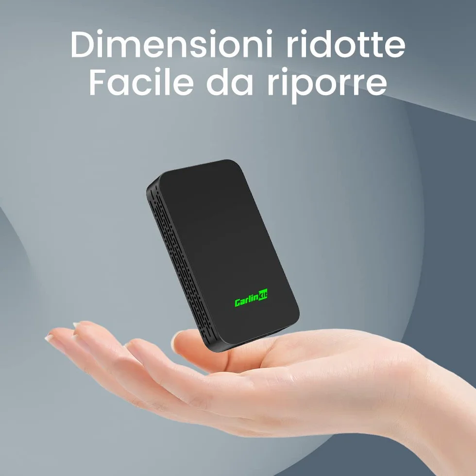 Carlinkit 2026 Nuovo Aggiornamento 5.0 2Air Adattatore, Porta Wireless CarPlay/Android Auto, Plug-and-Play, Connessione Senza Fili