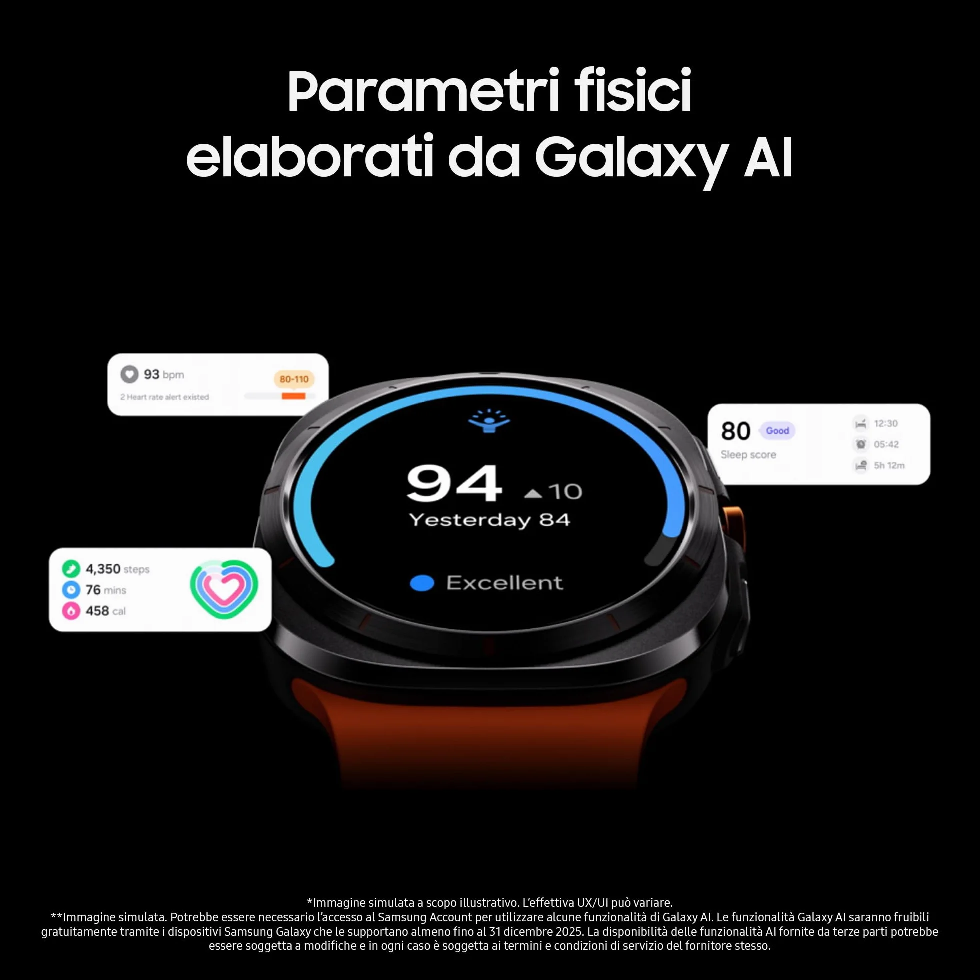 Samsung Galaxy Watch Ultra 2025 (Titanium Silver, LTE, 47mm) Smartwatch Galaxy AI, Design Resistente agli Urti, Batteria a Lunga Durata, Cassa in Titanio di Grado Aerospaziale [Versione Italiana]