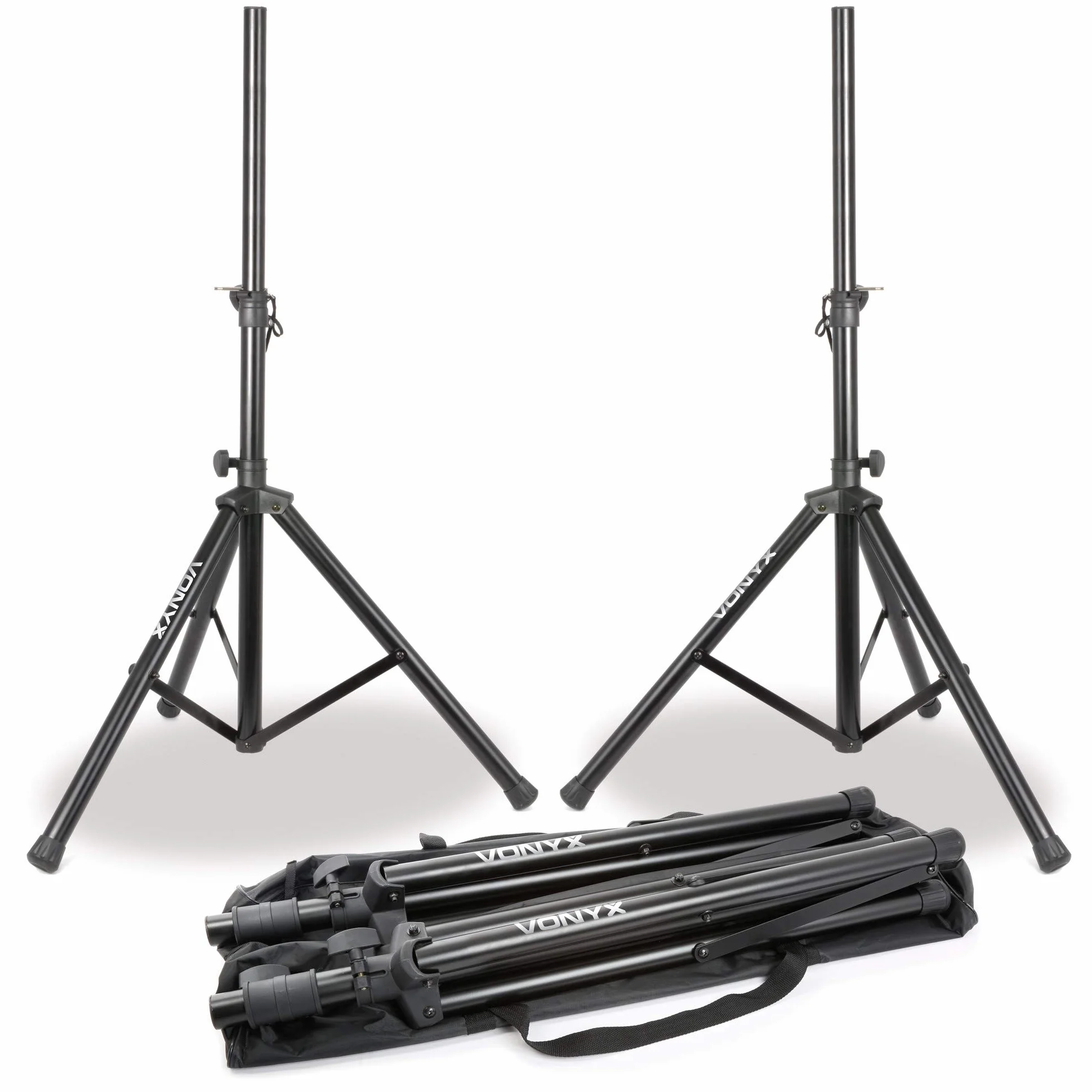IMPIANTO AUDIO COMPLETO 2 casse amplificate 900w attive + mixer 5 Ch USB + stativi con borsa + cavo 3 mt + 2 adattatori