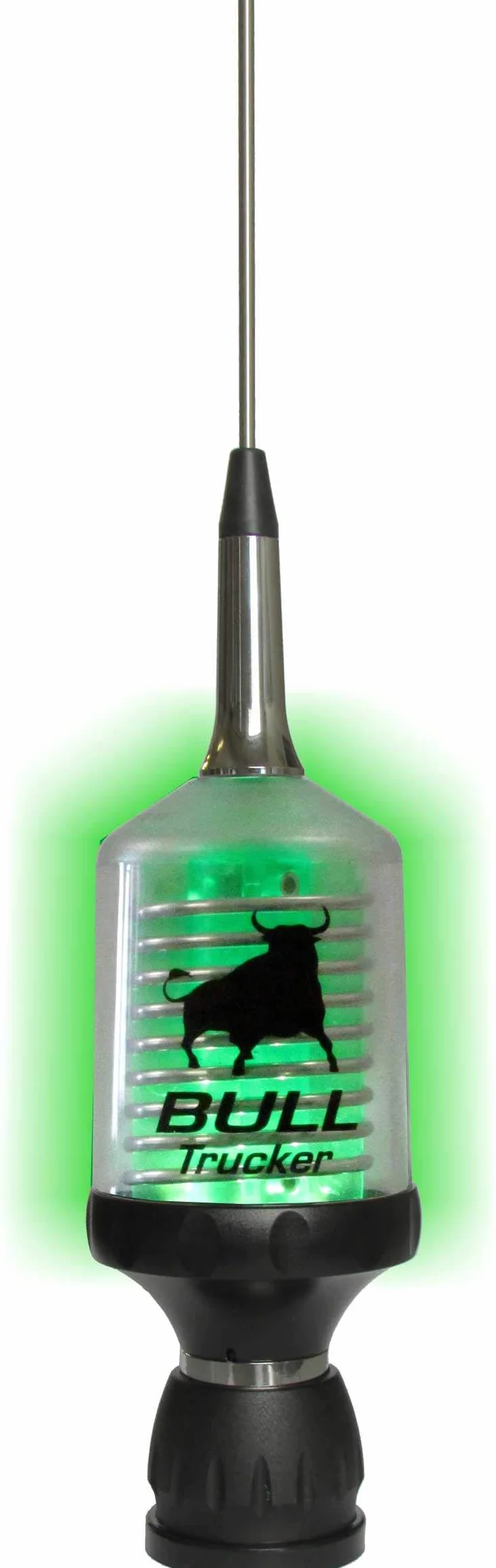 Sirio Antenne BULL TRUCKER 3000 COAX LED, Antenna CB Veicolare, Frequenza 27-30MHz, Potenza Massima 3500 Watts (ICAS), Stilo Inox, Altezza 1,445mt, Cavo 4mt in dotazione