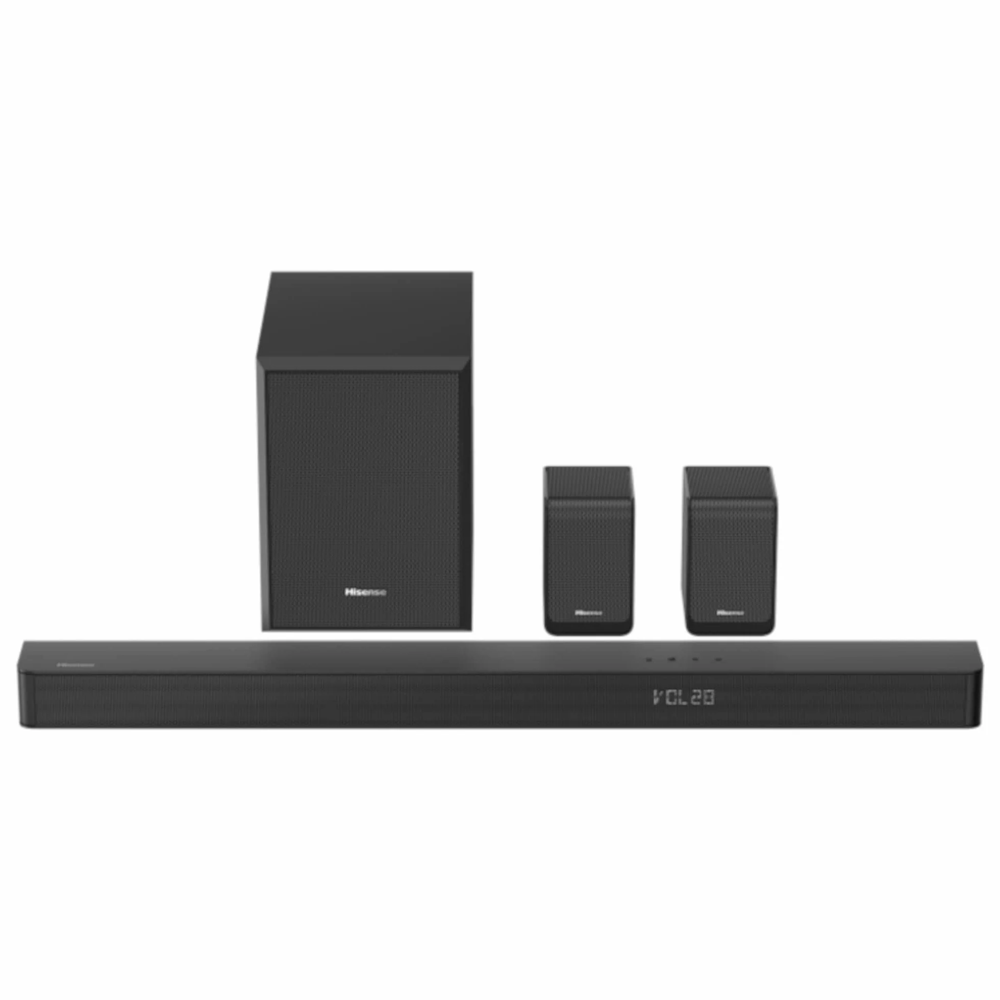 Hisense AX5100G soundbar con 340W, 7 altoparlanti e subwoofer 6.5, Dolby Atmos, DTS Virtual X, Bluetooth 5.0, EZ Play
