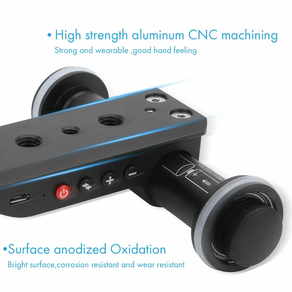 Goshyda Telecamera Video Auto, PPL-06S PRO 90 Gradi Girevole Ripresa Rotaia Motorizzata Slider Car con Telecomando, 5 velocità di Regolazione, per Fotocamera DSLR, Smartphone
