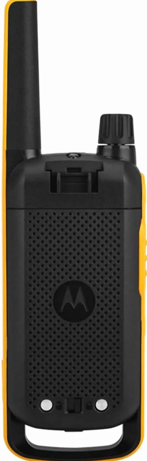 MOTOROLA Solutions - Lotto di 4 Walkie Talkie - TALKABOUT T82 EXTREME - PMR446 - Giallo/Nero - Lungo raggio - Indice IPX4 - Microfoni remoti - Ambienti difficili