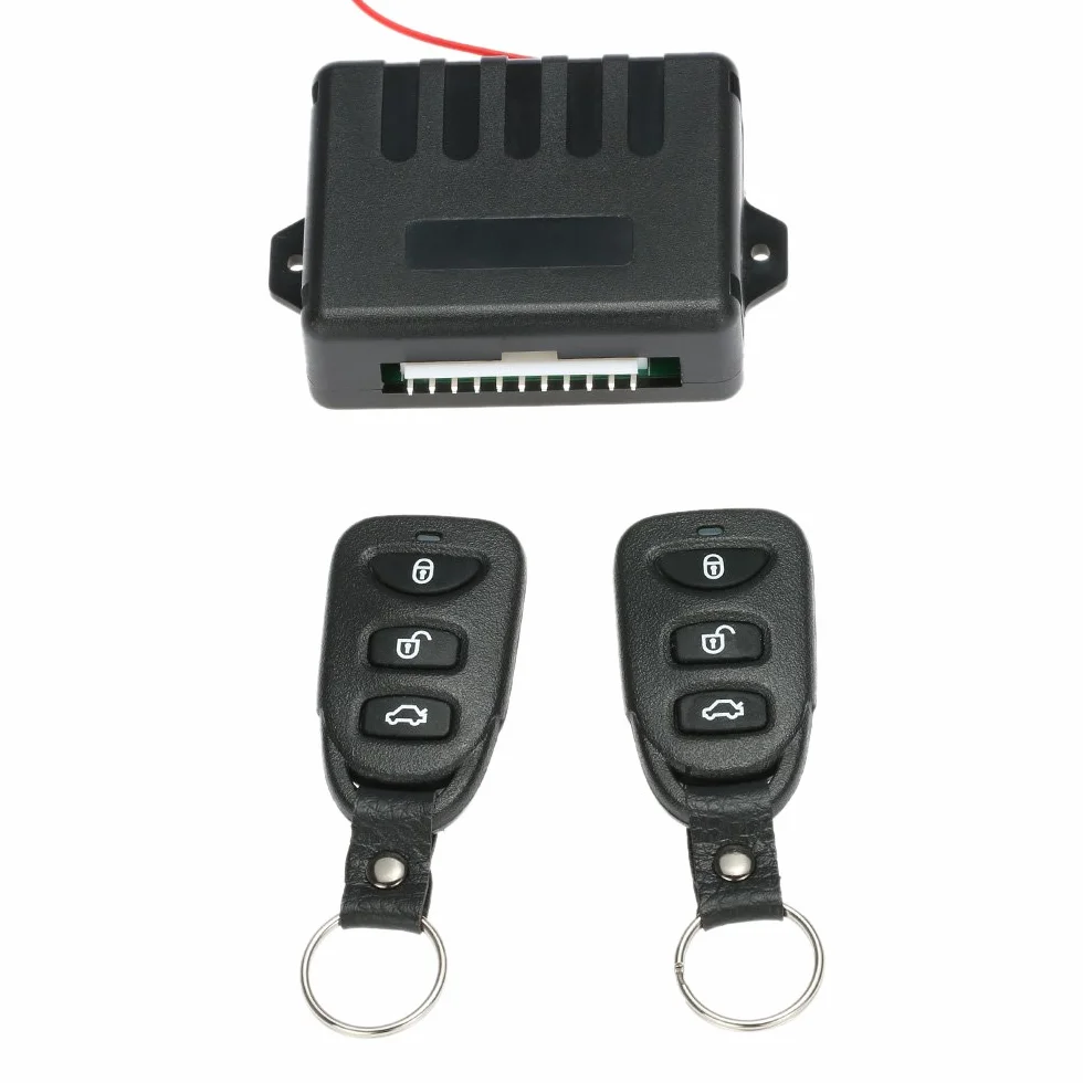 Serratura centralizzata universale per auto, sistema di ingresso per porta auto senza chiave, kit con 2 telecomandi di blocco centrale