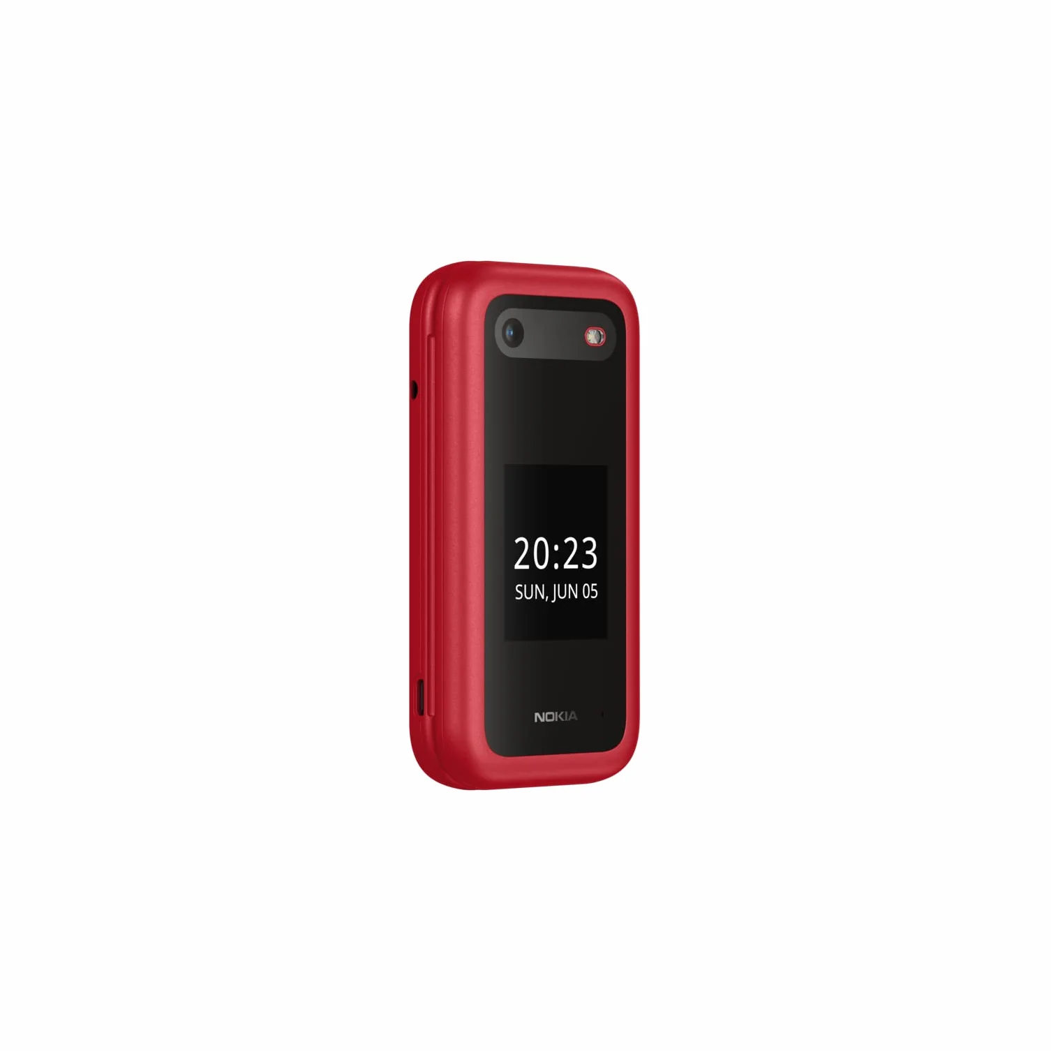 Nokia 2660 - Telefono Cellulare 4G Dual Sim, Display 2.8", Tasti Grandi, Tasto SOS, Fotocamera, Bluetooth, Radio FM Wireless e lettore mp3, Ampia batteria, Rosso, Italia