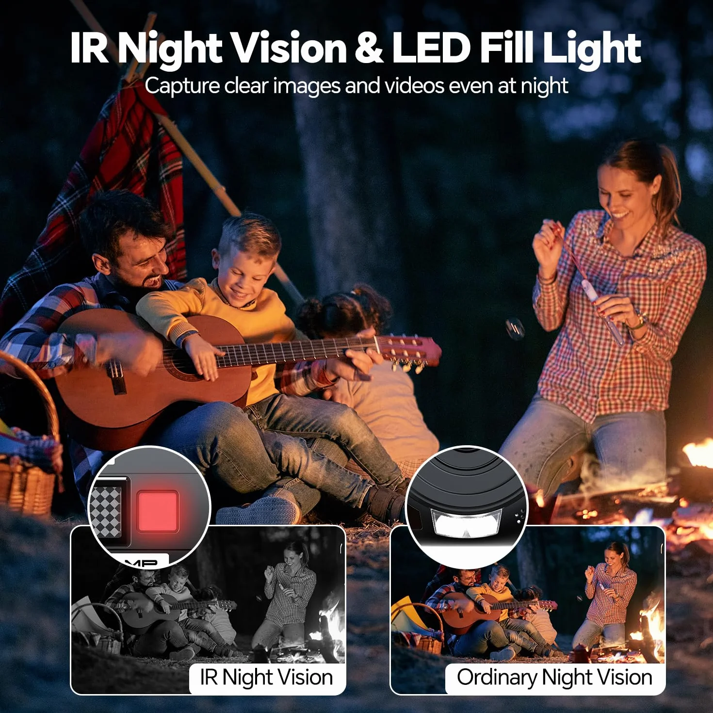 Camcorder 5K 56MP Videocamera YouTube Kit Completo, Visione Notturna WiFi Webcam, zoom digitale 16X, Schermo Tattile 3" 270°, Camera Vlog con scheda SD da 64GB, Treppiede, Microfono, 2 Batterie
