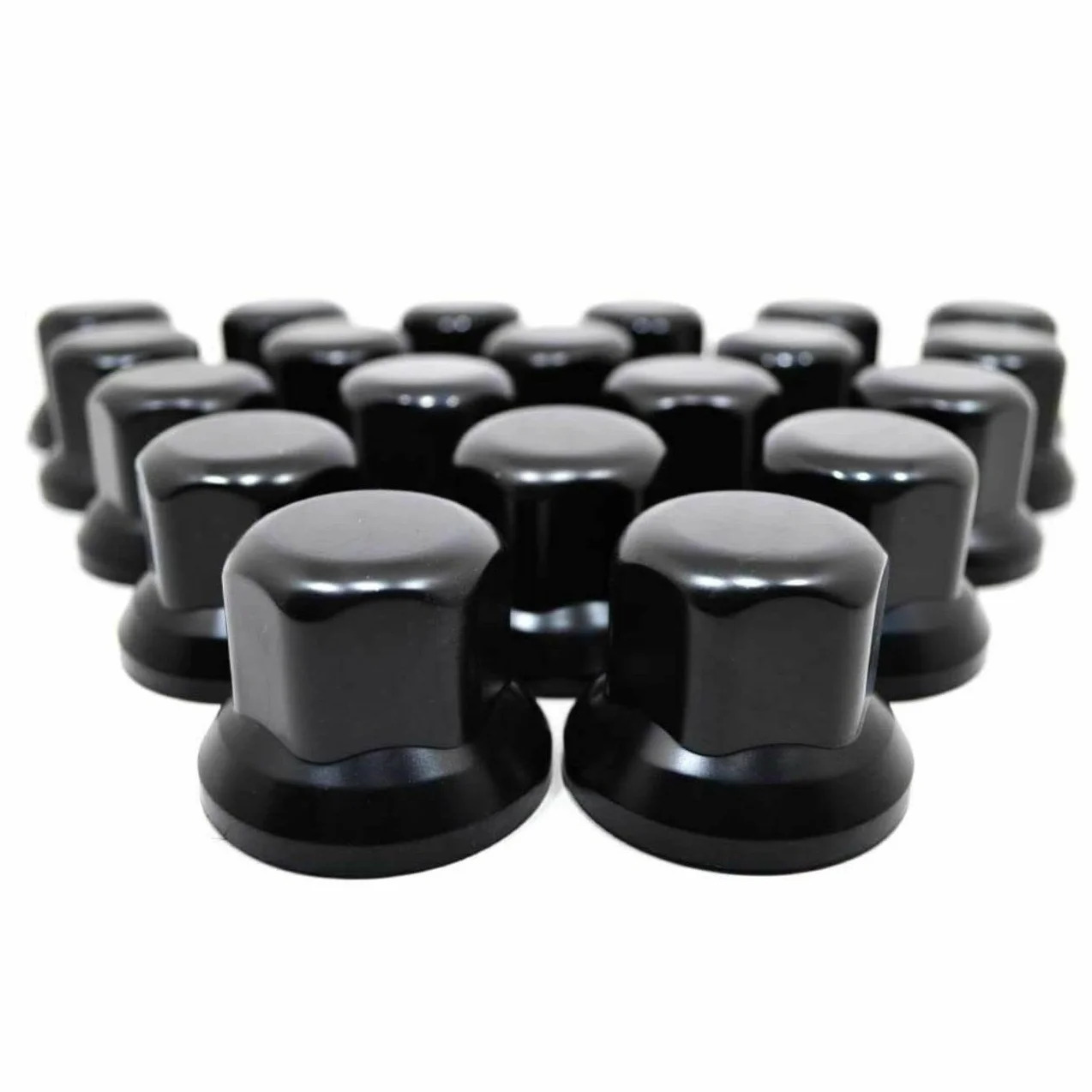 20pcs 32mm Ruota Dado Copertura Tappi Plastica Nero Fit Camion Rimorchio Bus Camion Auto Veicolo LKW