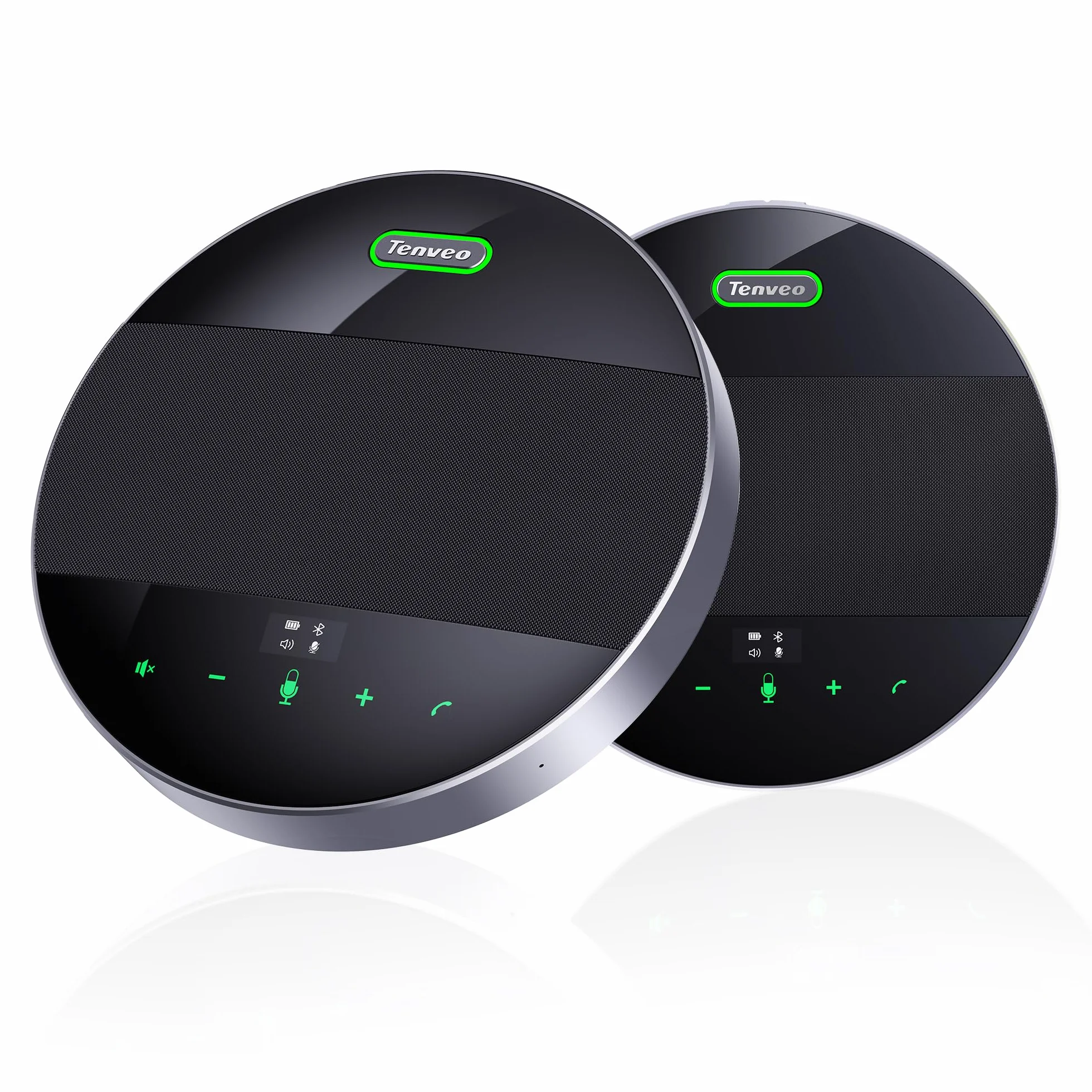 Tenveo M5B-EX Altoparlante e Microfono Conferenza Bluetooth, Speaker Conferenza USB Bluetooth Wireless Daisy-Chain Presa Voce a 360°, 30 Persone per PC Skype/Teams/Zoom/Riunione/Telelavoro