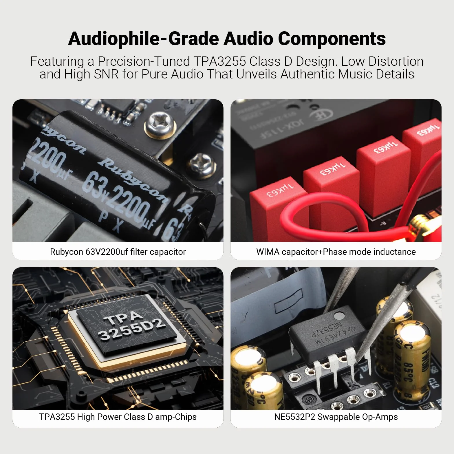 Amplificatore Hi-Fi AIYIMA A07 MAX 2 CH 300 Wx2 TPA3255 mini amplificatore di potenza in classe D Amplificatore desktop mono stereo collegabile a ponte 600 Watt con uscita da 3,5 mm