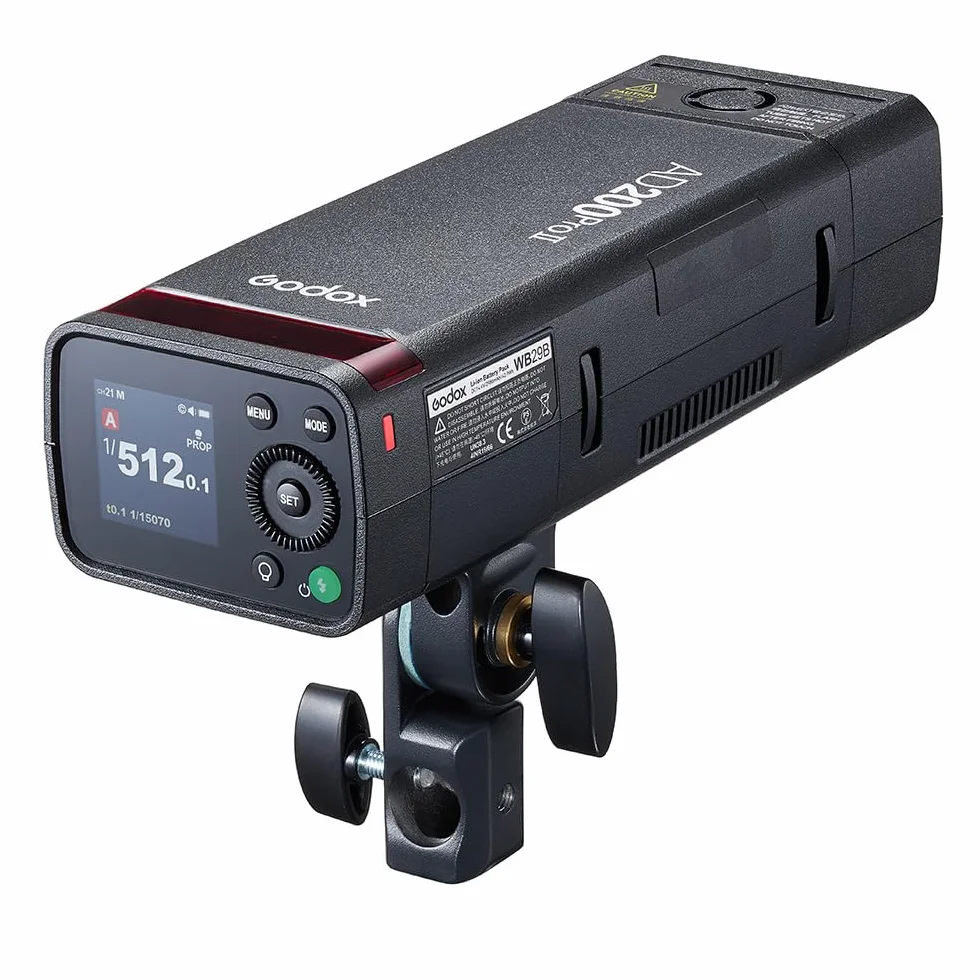 Godox AD200Pro II 200Ws Flash - HSS 1/8000s, 2.4G Wireless X-System, 0.01-1.8s Recycling, 2980mAh Batteria, TTL Compatibile con Canon/Nikon/Sony, aggiornamento da AD200Pro