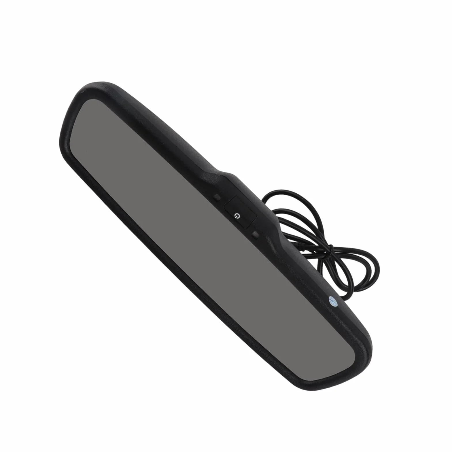 Monitor specchietto retrovisore auto-KIMISS Monitor retrovisore, 4.3 pollici nuovissimo design di moda ABS Monitor retrovisore Monitor oscuramento automatico retrovisore nero