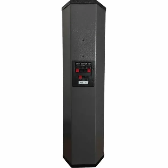 PA 100V 20W Diffusore a colonna da parete Nero 61x16x13cm