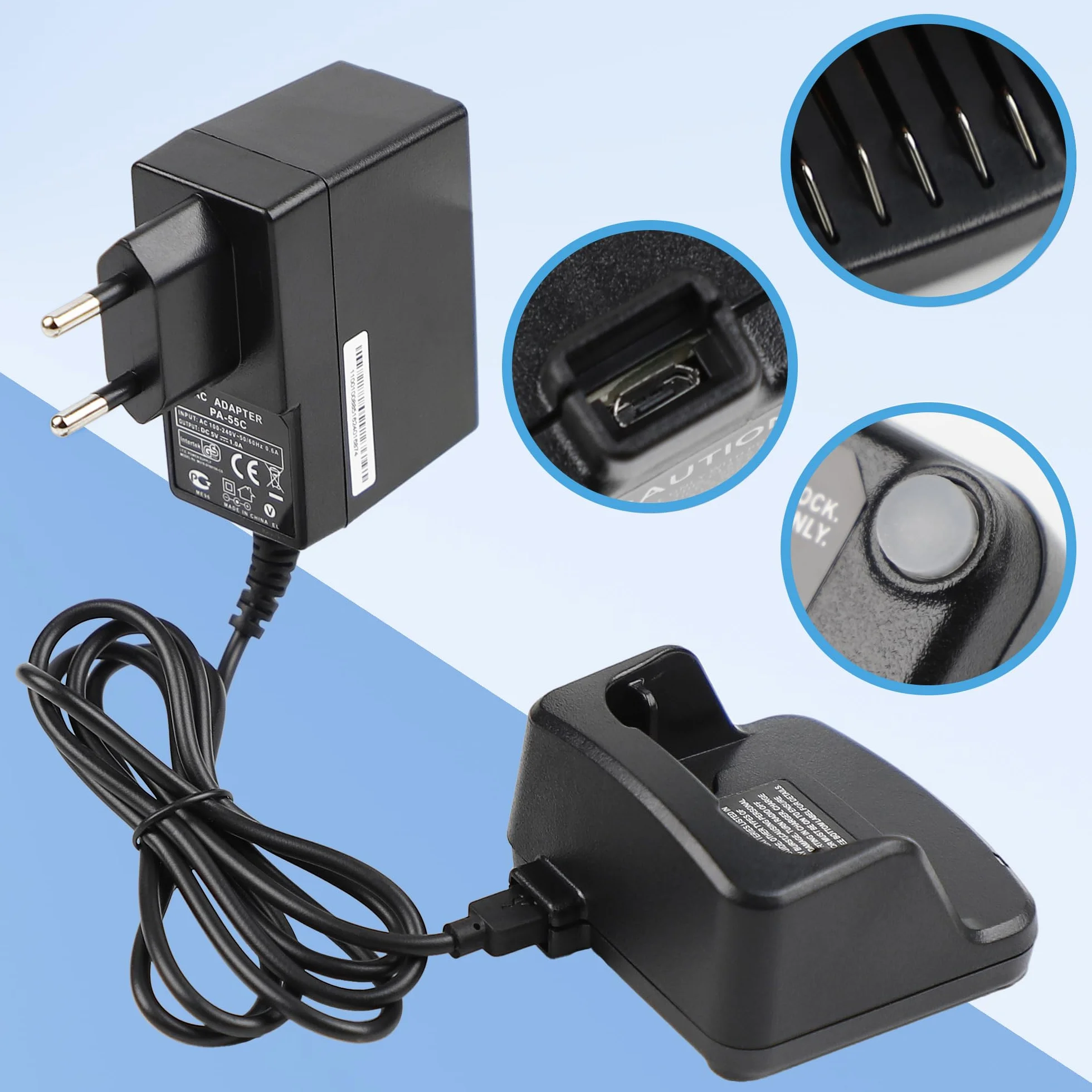 Base per caricabatterie compatibile con Motorola Radio XT420 XT460 RMV2080 RMU2020 RMU2040 RMU2043 RMU2080D RMM2050 RAV50