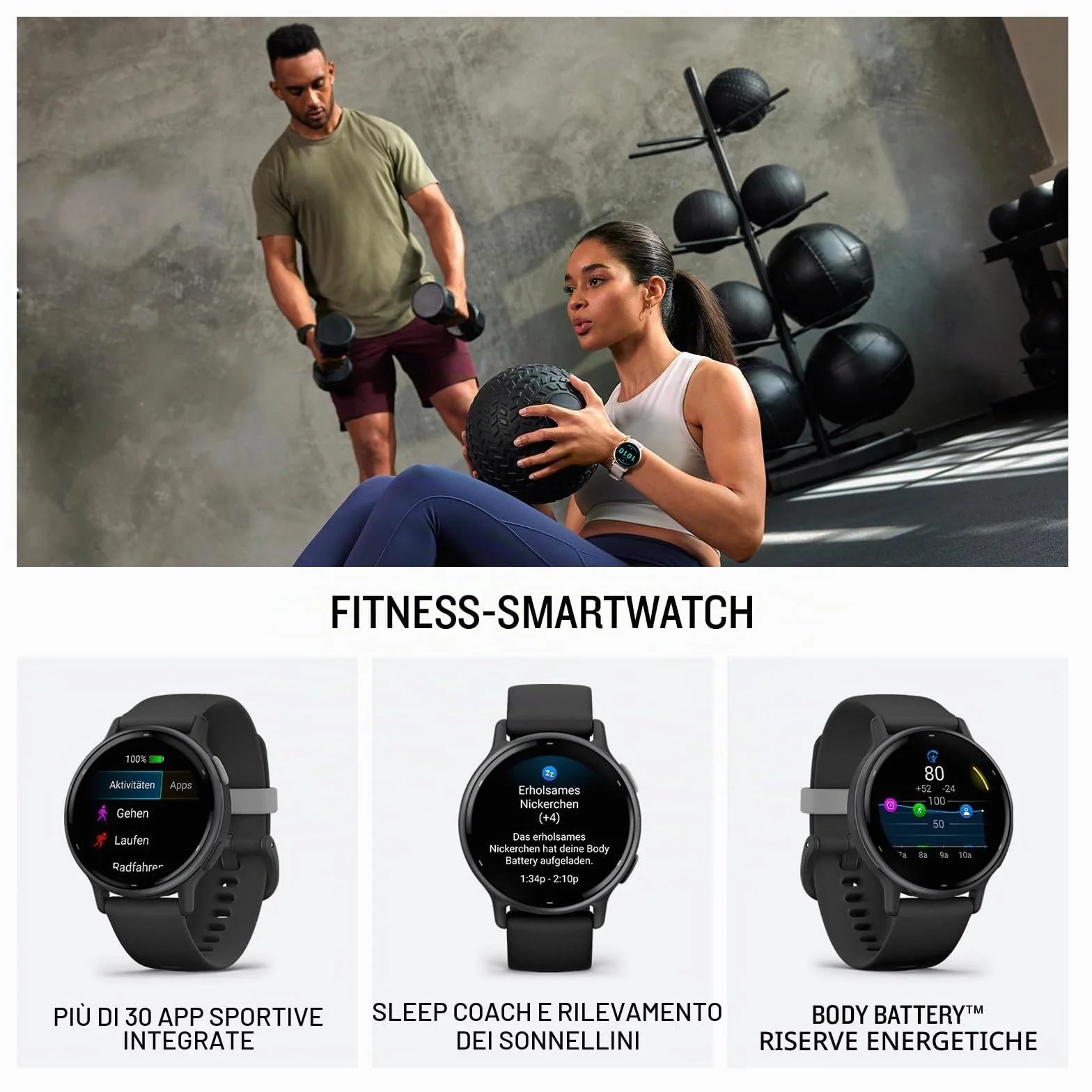Garmin vívoactive 5, Smartwatch AMOLED 1,2", Cassa 42mm, Musica, Pay, +30 Sport, GPS, Cardio, Coach Sonno, Benefici Workout, Autonomia 11 giorni (Orchid & Orchid Metallic) (Ricondizionato)