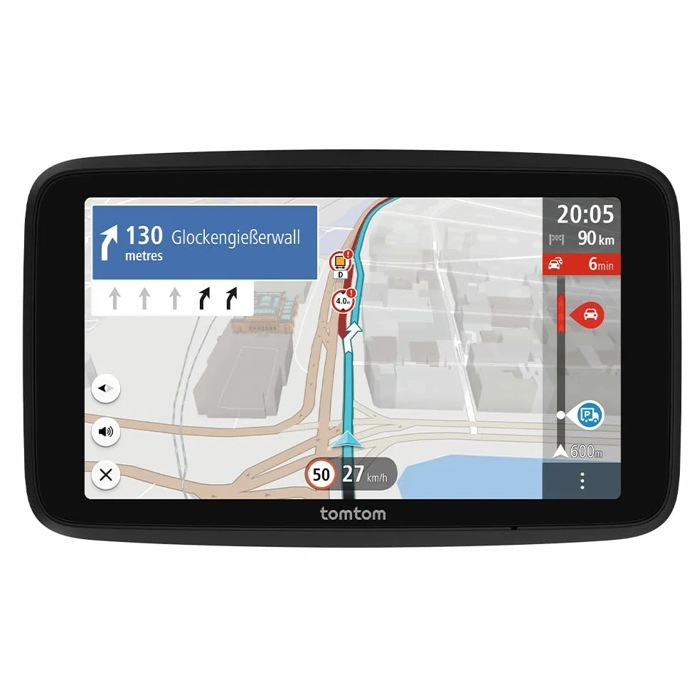 TomTom Navigatore per camion e bus GO Professional - 2a gen. (Touchscreen capacitivo da 5", mappe europee e info sul traffico in tempo reale. Progettato per camion e veicoli di grandi dimensioni)