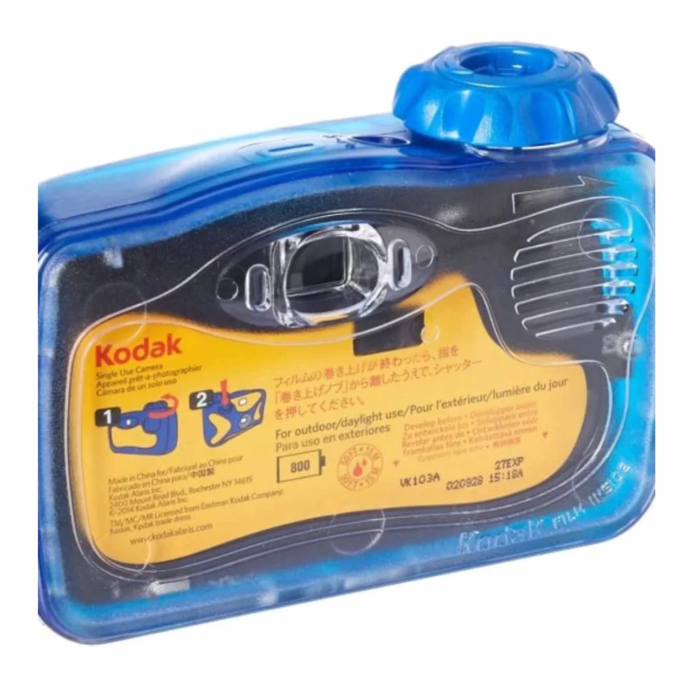 Kodak Fotocamera monouso subacquea per sport con pellicola a 27 esposizioni a 800 velocità (confezione da 2)