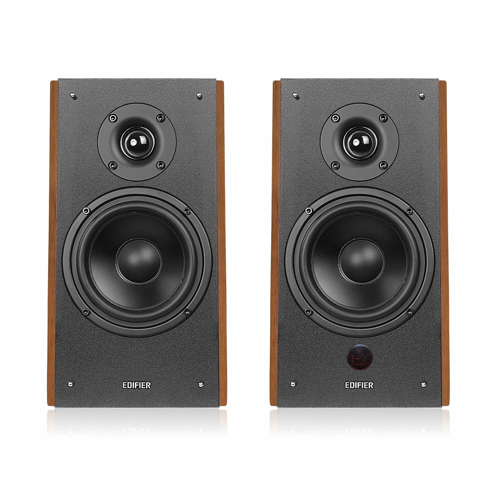 Edifier R2000DB - Kit di altoparlanti Bluetooth 2.0, con telecomando IR e ingresso ottico - 120 Watt - Warm Oak