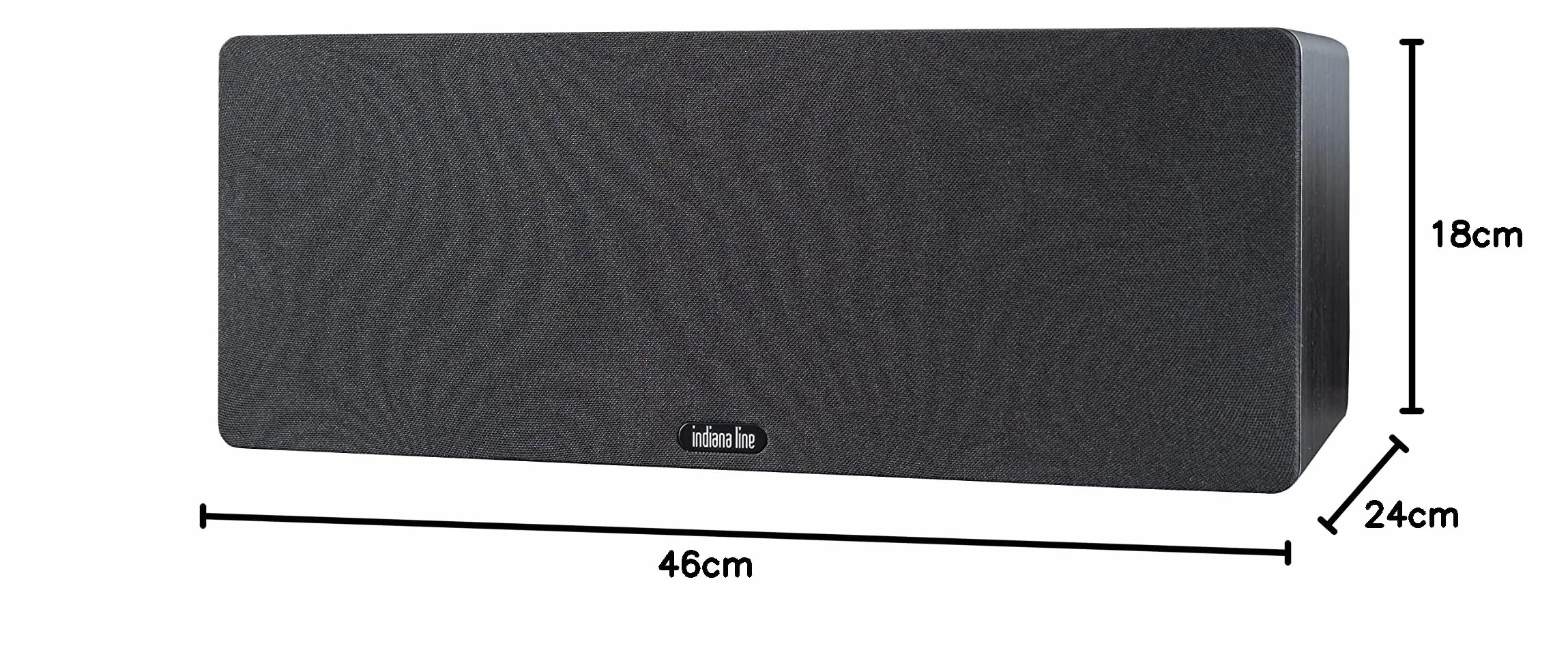 Indiana Line Tesi 761 N diffusore canale centrale - singolo (rovere nero)
