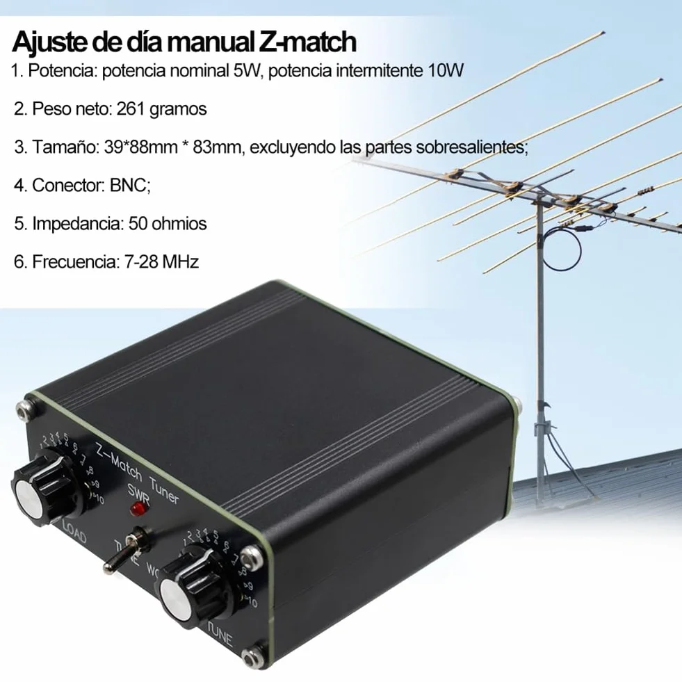 QRP Z-Match Sintonizzatore Antenna Manuale 5W 3-28 MHz Tuner Ham