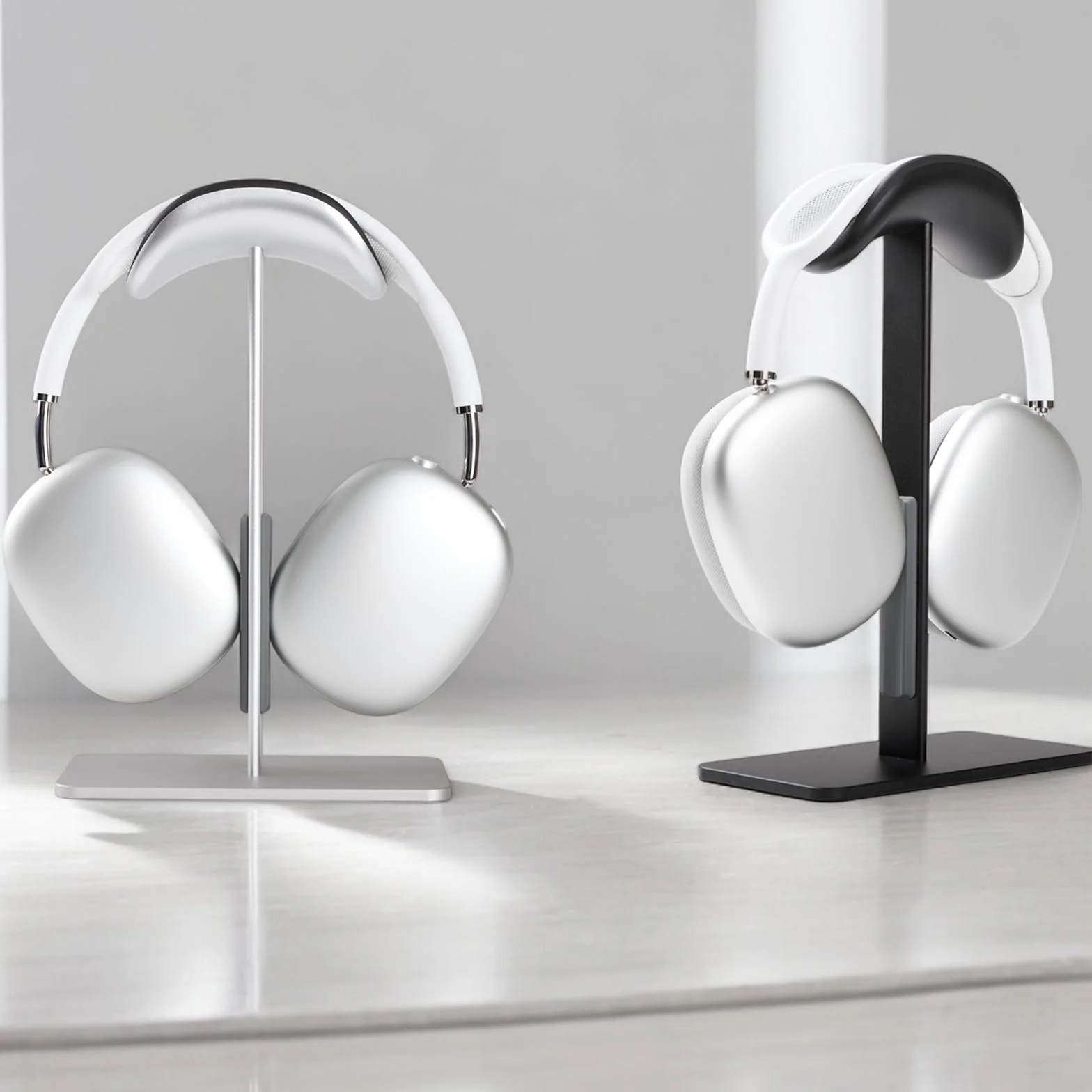 Stand per AirPods Max con Modalità Sleep, Supporto cuffie da scrivania in Alluminio, Base antiscivolo, Superficie antigraffio, Compatibile con altre cuffie (Nero)