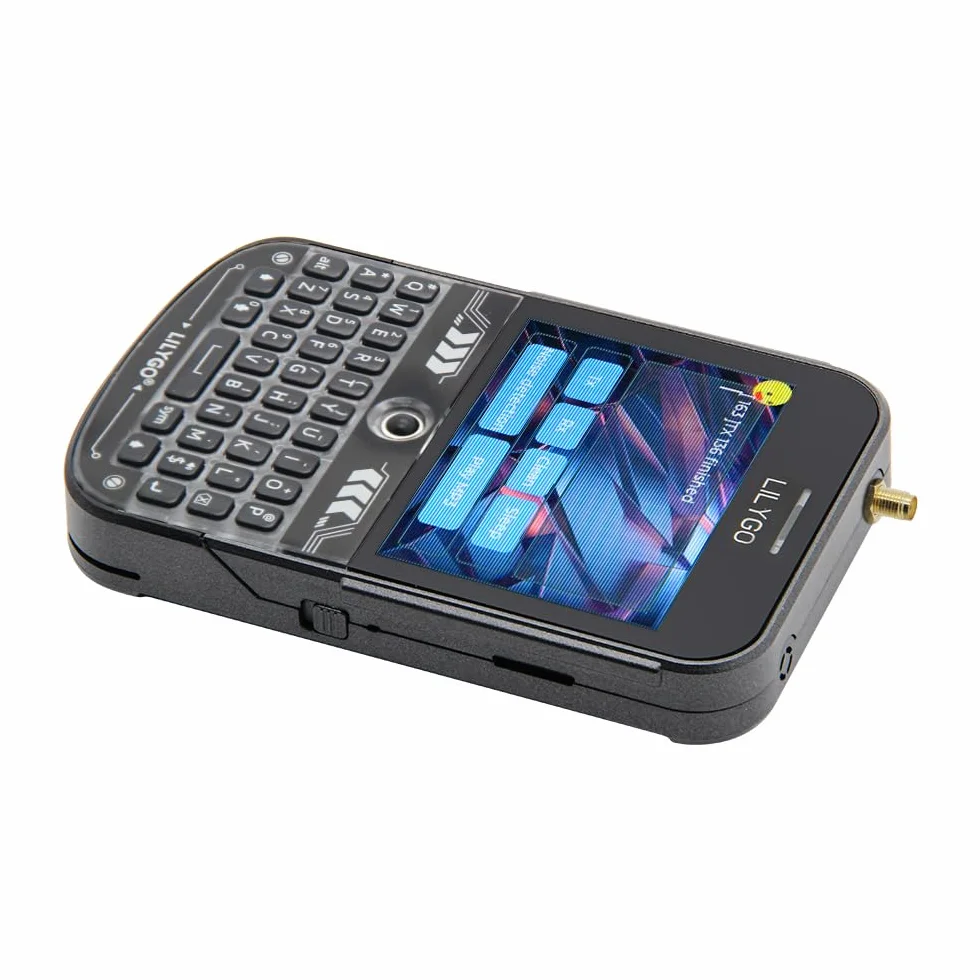 LILYGO T-Deck Plus ESP32-S3 LORA-89 SX1262 Ulbox GPS Tastiera Nera, Display TTGO Development Board Antenna Esterna Strap ABS Shell