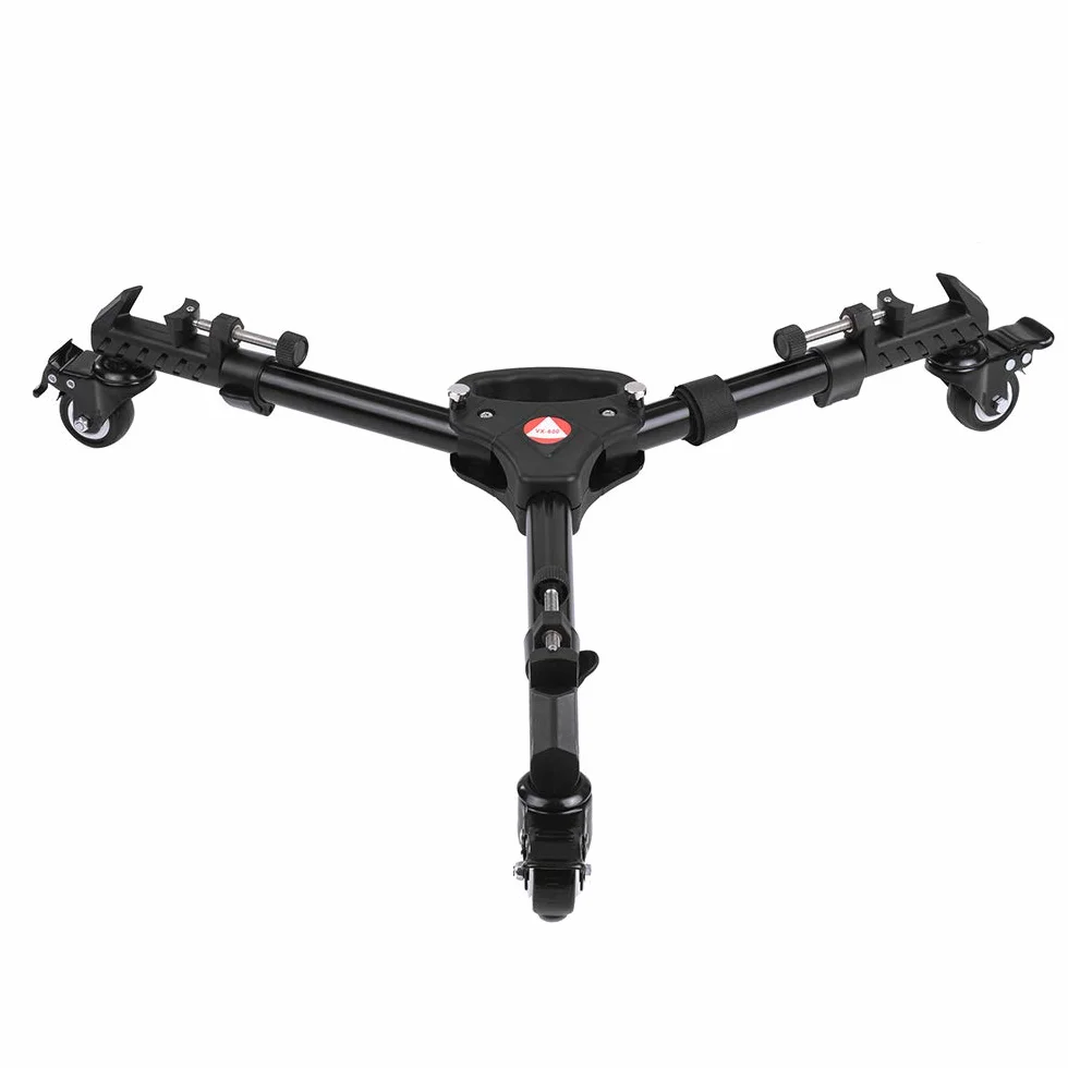 Photography Professional - Treppiede universale pieghevole con ruote in gomma e supporti regolabili per fotocamere Canon, Nikon, Sony, DSLR, videocamere, video illuminazione, portata massima 20kg